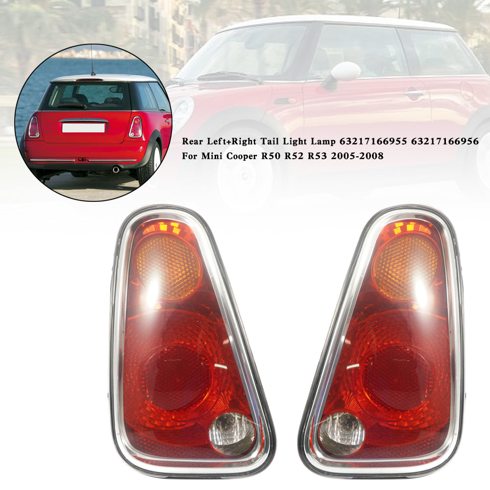 2005-2008 Mini Cooper R50 R52 R53 RearTail Light Lamp 56 63217166955 L+R