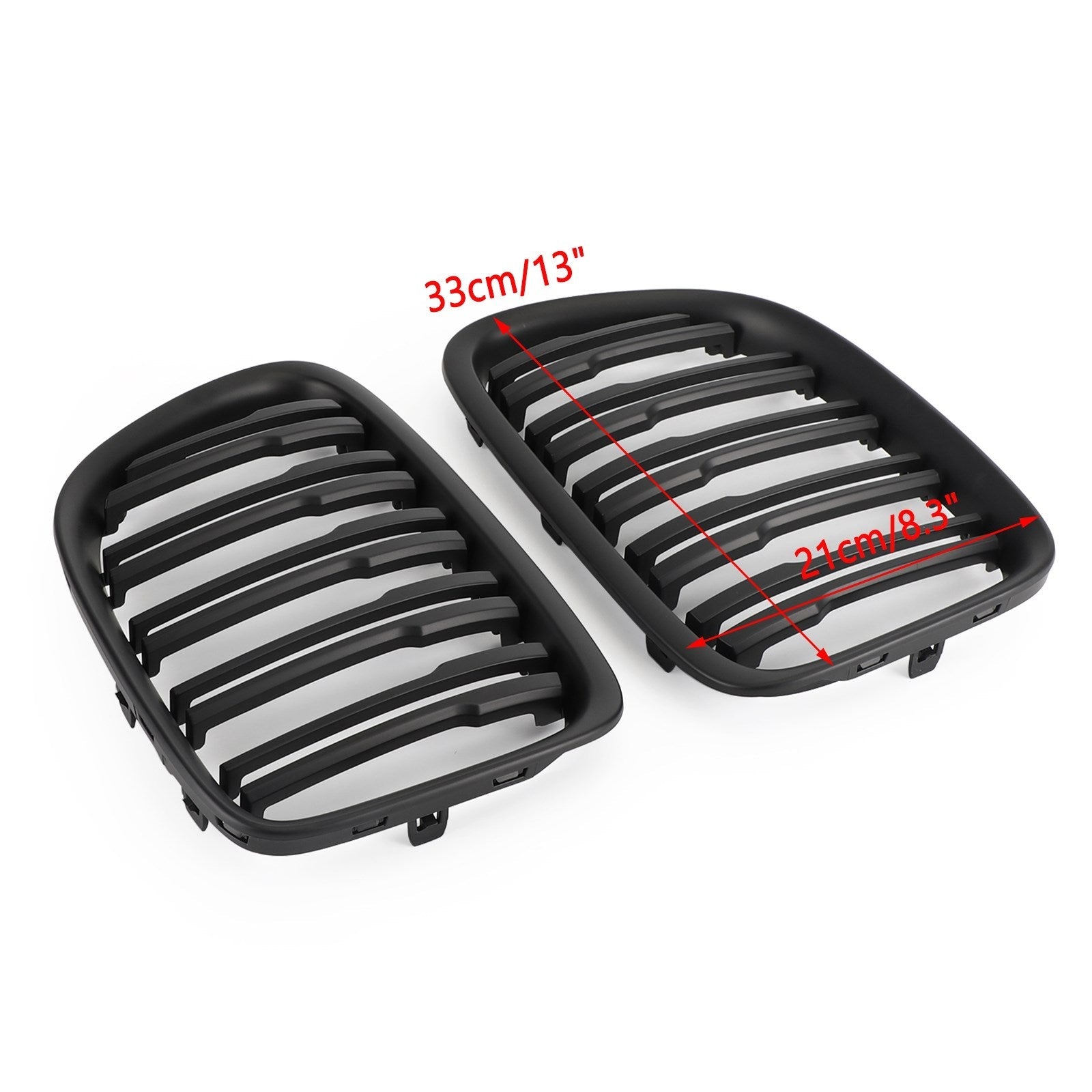 High Quality Dual Slats Front Hood Kidney Grill for 2009-2014 BMW X1 E84 Durable and Sleek Upgrade