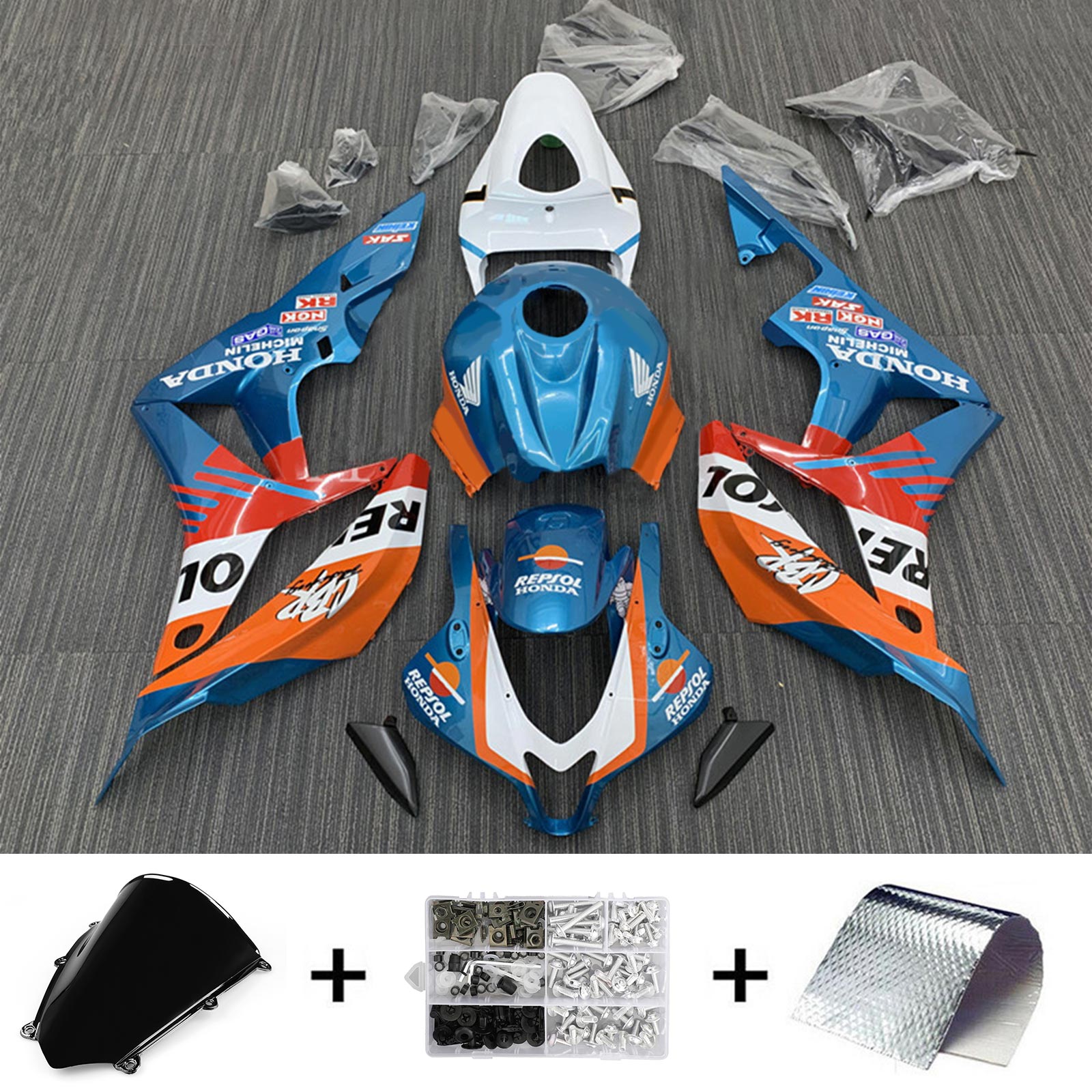 2007-2008 Honda CBR600RR F5 kuipset carrosserie kunststof ABS