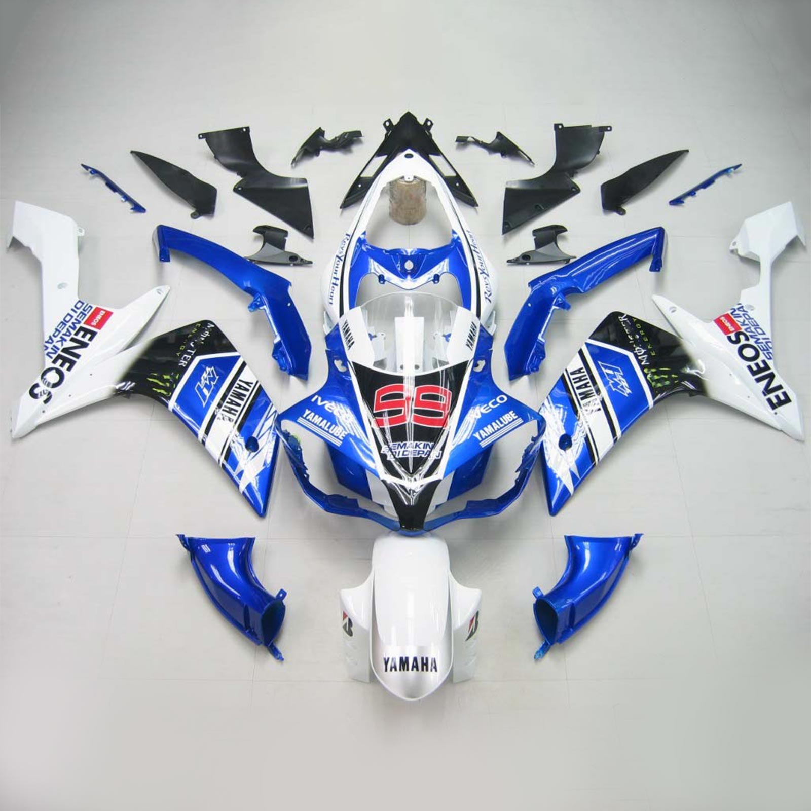 2007-2008 Yamaha YZF 1000 R1 Kit de carénage générique