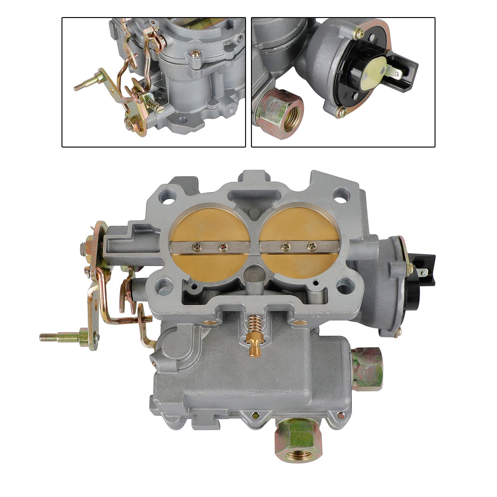 Carburateur Carb adapté pour Marine Mercruiser 2 baril 3.0L 2 CYL avec une longue liaison