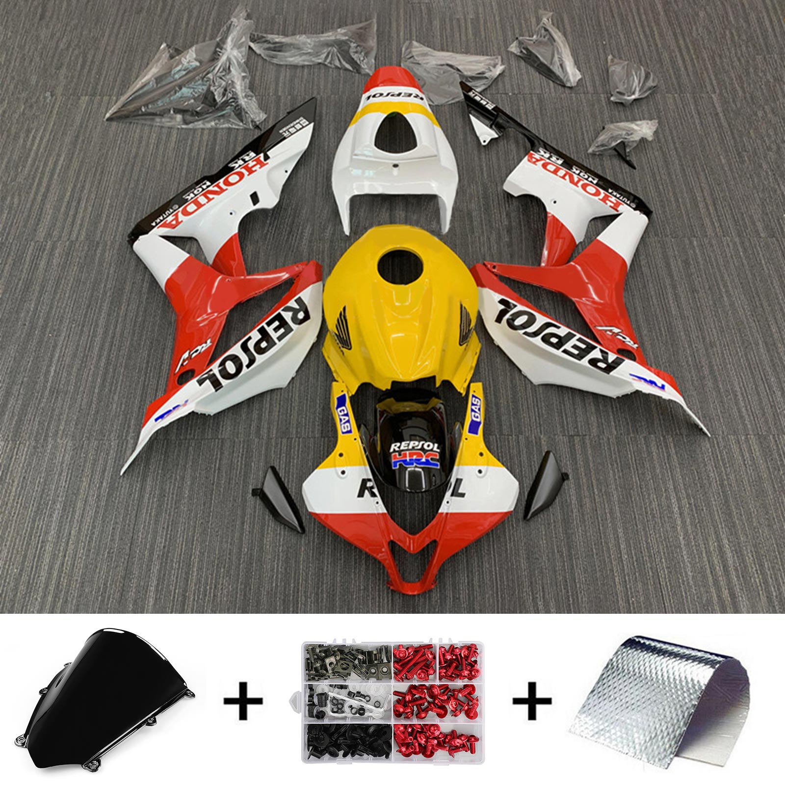 2007-2008 Honda CBR600RR F5 kuipset carrosserie kunststof ABS