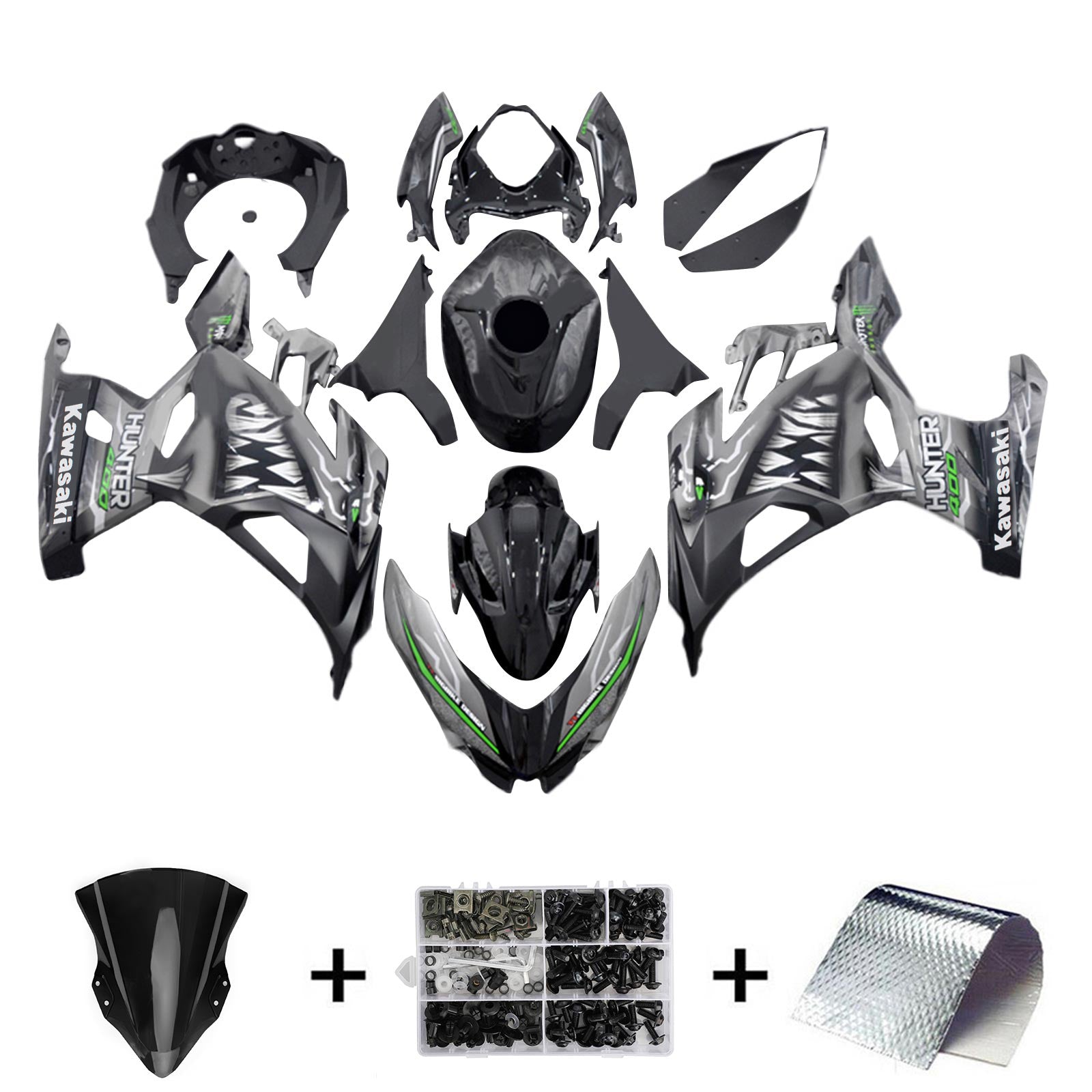 Kit de carenado Kawasaki EX400/Ninja400 2018-2024