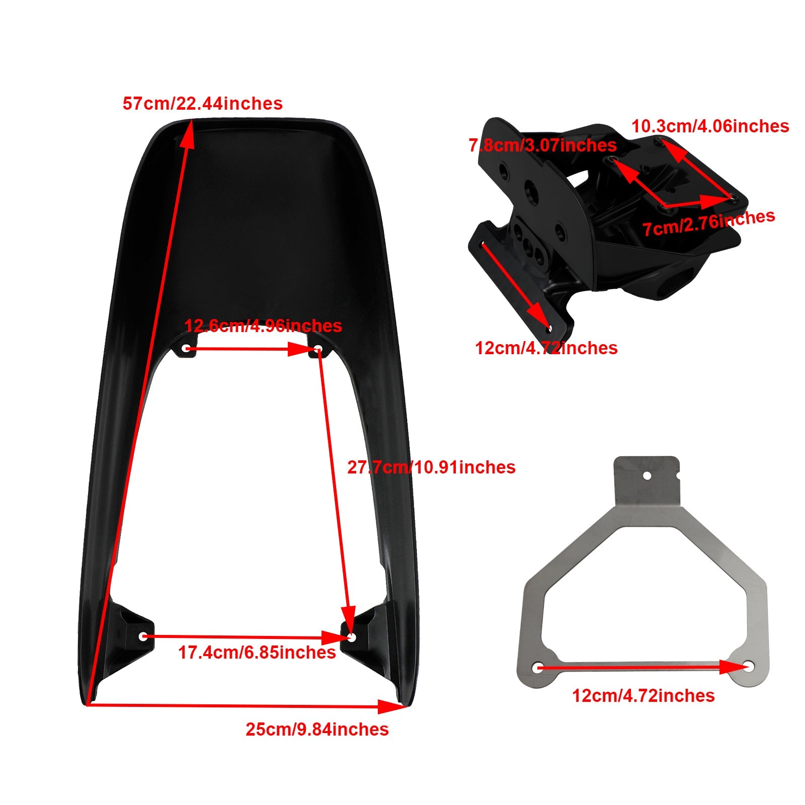 2018-2022 Kawasaki Z900RS Tail Cowl Fairing+License Plate Bracket