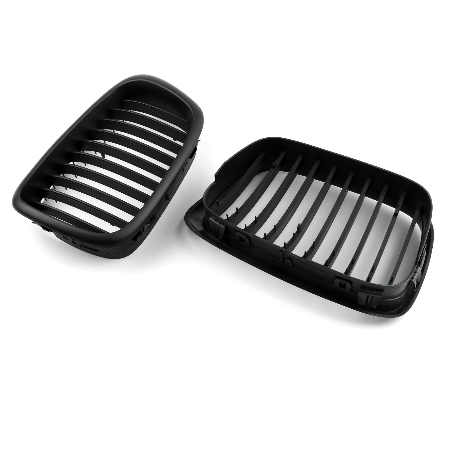 2001-2004 BMW 5-Serie E39 Voorhek Grill Grille ABS Glanzend Zwart/Mat Zwart Mesh Generiek