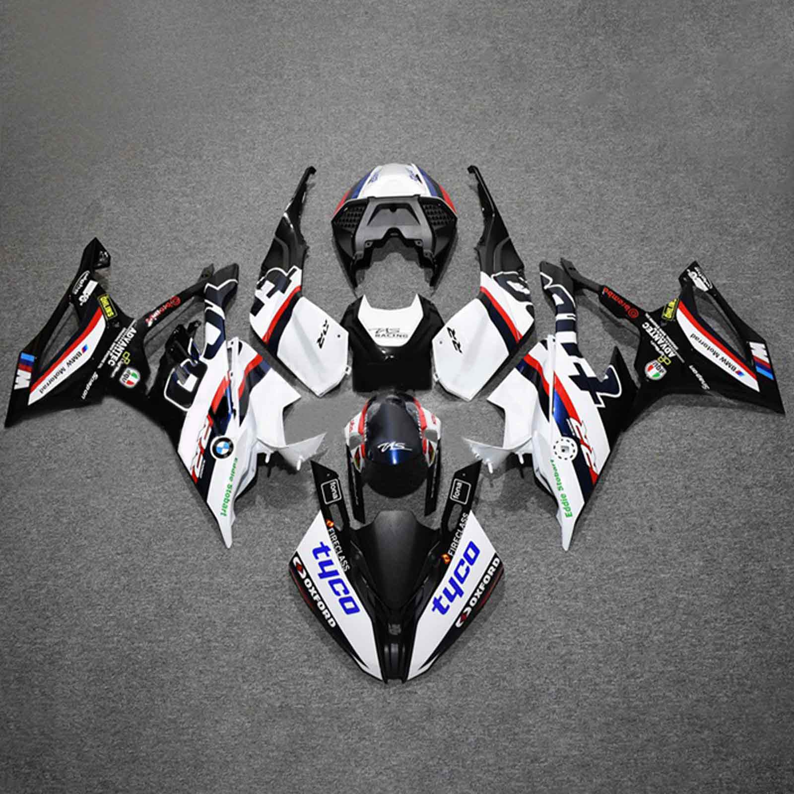 2019-2022 BMW S1000RR Amotopart Injection Fairing Kit Karosseri Plastic ABS #118