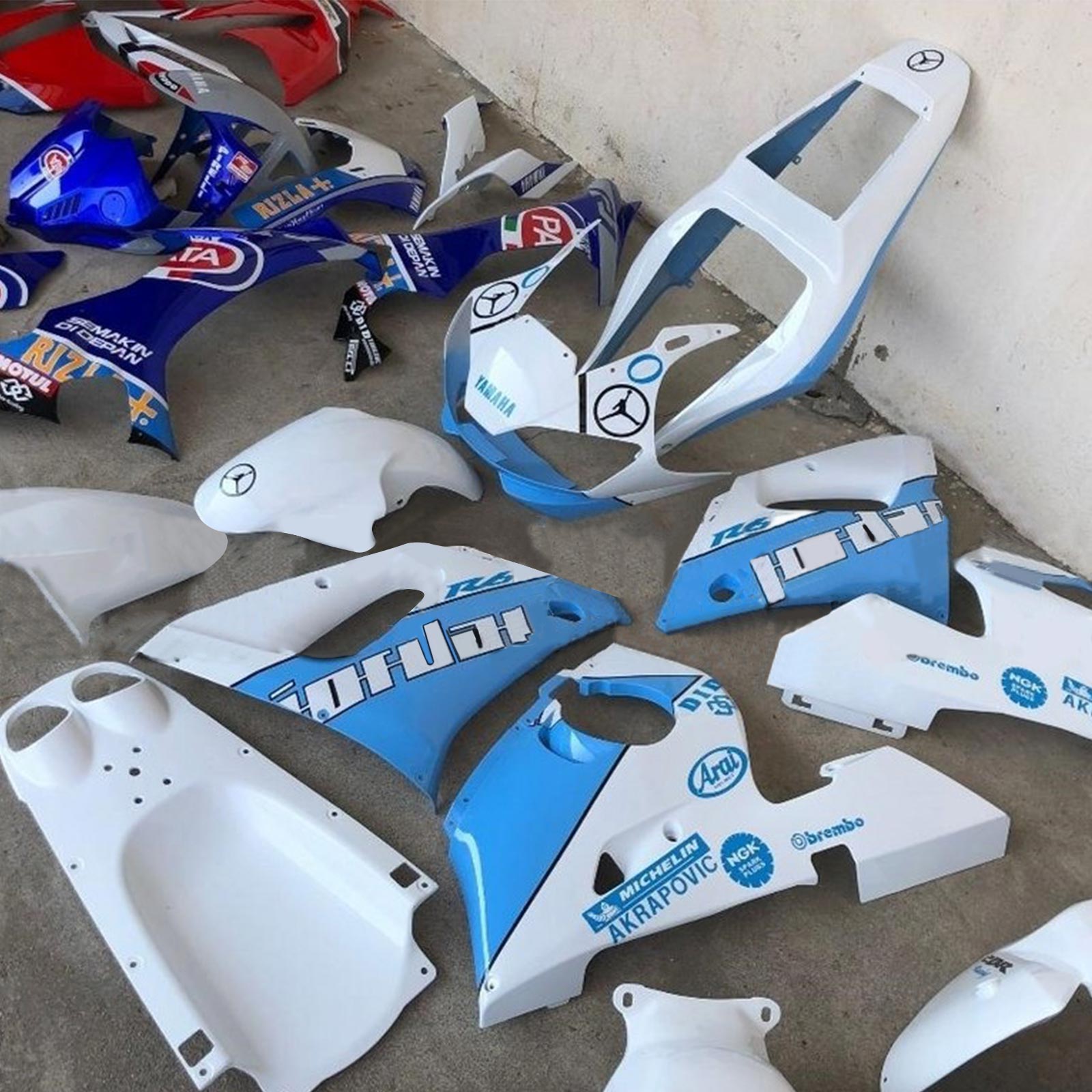 1998-2002 Yamaha YZF 600 R6 Injection Fairing Kit Bodywork Plastic ABS #103