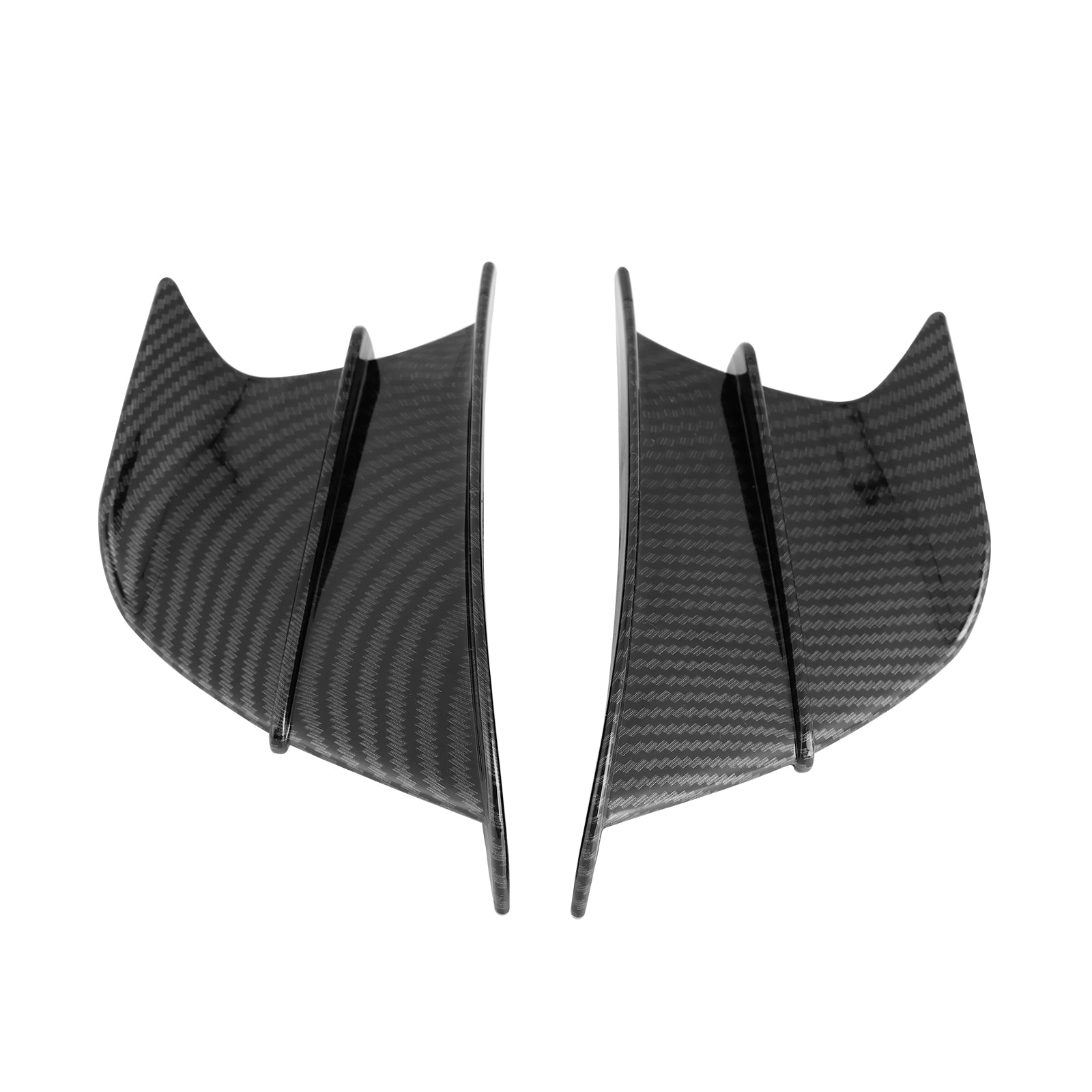 Winglet Wind Fin Aerodynamic Kit Spoiler Trim Cover For Motorcycle Universal