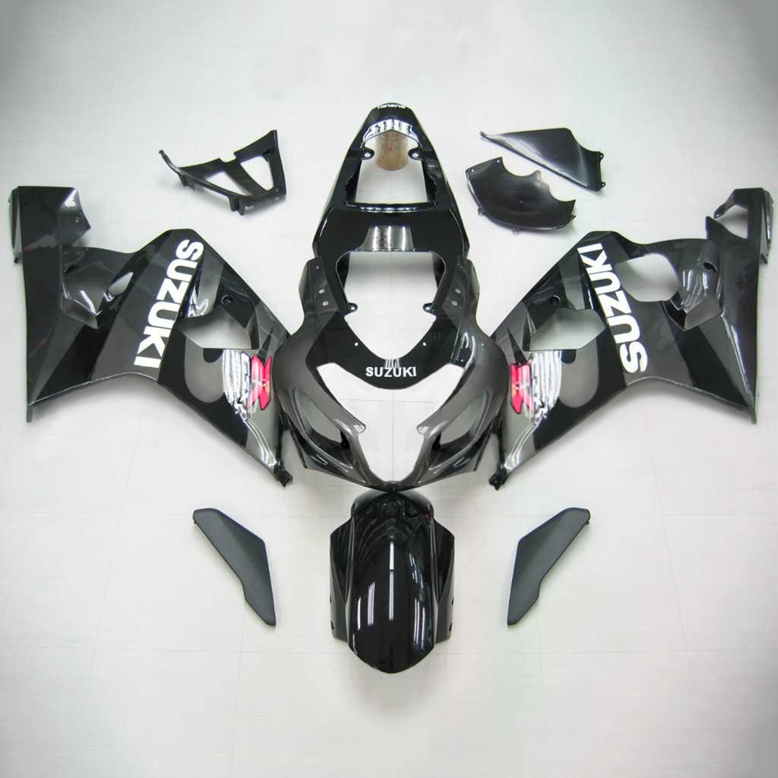 2004-2005 Suzuki GSXR 600/750 K4 Kit de carénage d'injection carrosserie plastique ABS #105 Amotopart