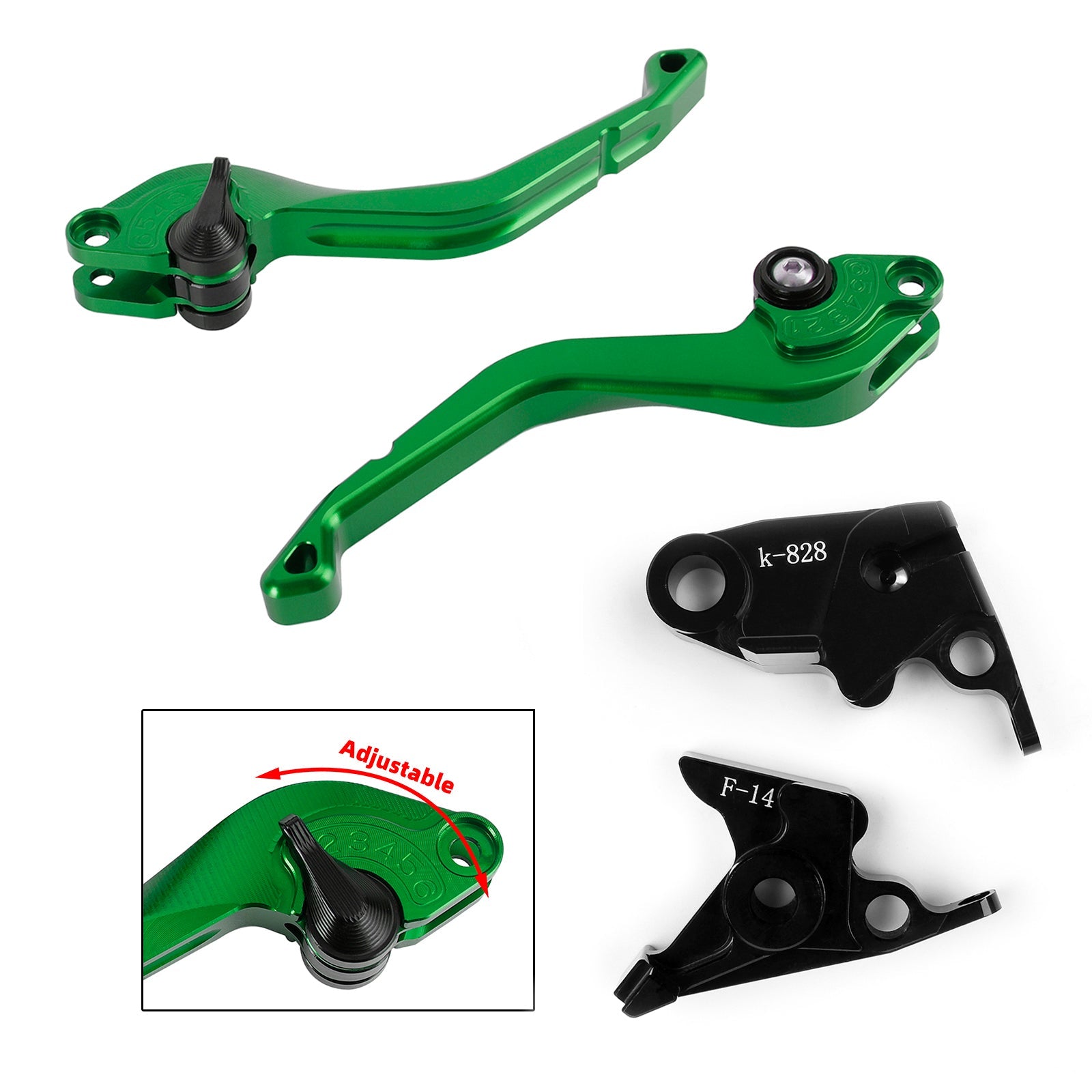 Kawasaki ZZR600 ZX6R ZX9R ZX10R Z1000 CNC Levier de frein d'embrayage court