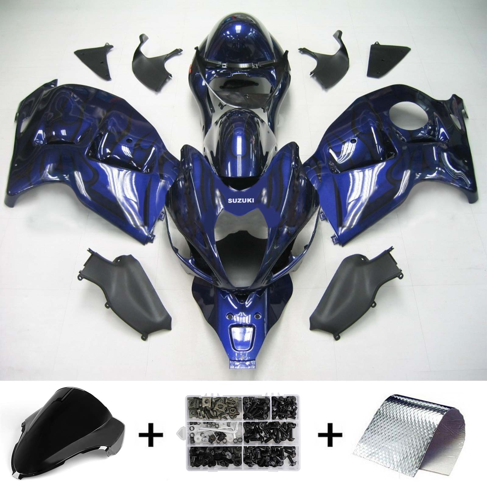 1999-2007 Suzuki Hayabusa GSX1300 Amotopart injectiekuipset carrosserie kunststof ABS #129