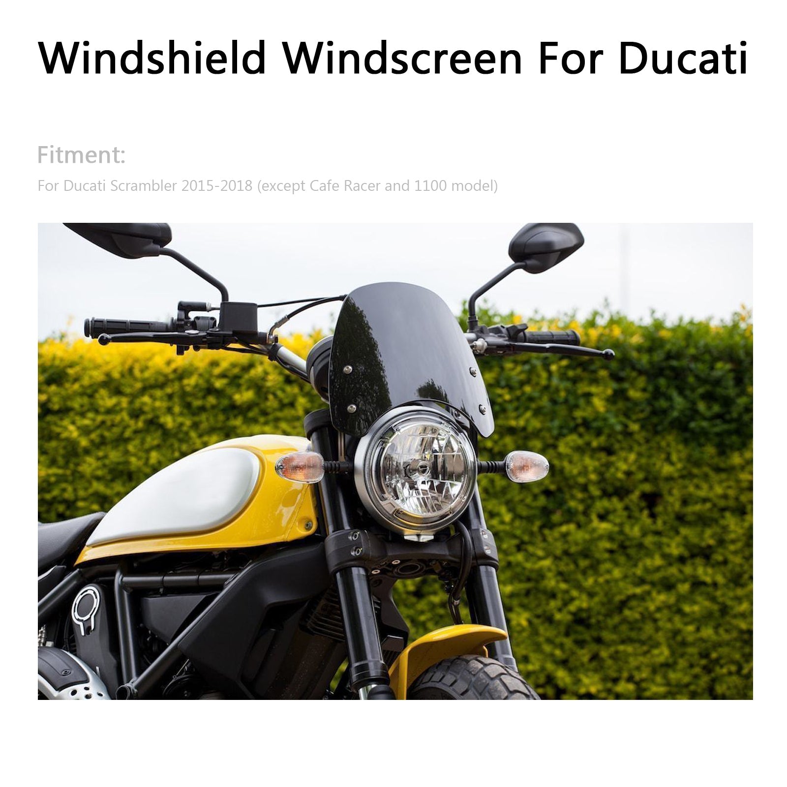 Voorruit Voorruit Winddeflectorbescherming Voor 15-2018 Ducati Scrambler Generiek