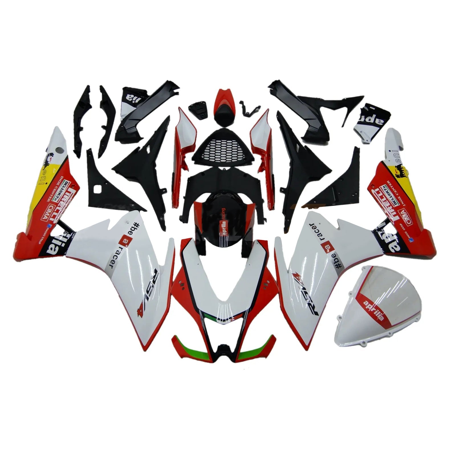 2009-2015 Aprilia RSV4 1000 Kit Carénage Carrosserie Plastique ABS