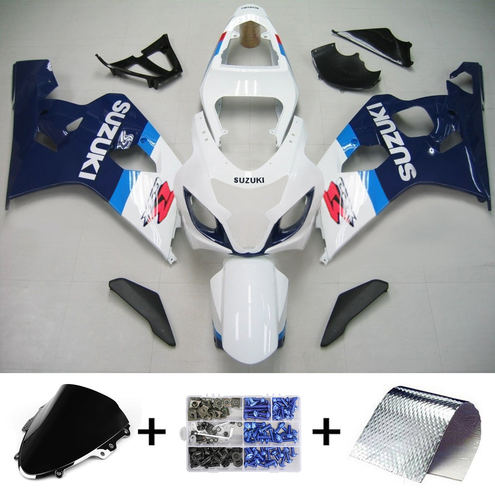 2004-2005 Suzuki GSXR 600/750 K4 Amotopart Injection Fairing Kit Bodywork Plastic ABS #145