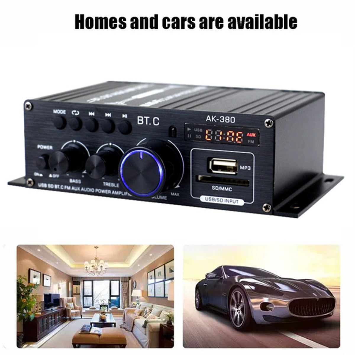 Bluetooth 2.0CH 400W Hi-Fi Auto Stereo 12V MP3 Auto Audio Versterker Radio Booster,400W Bluetooth Hi-Fi Auto Stereo 12V Auto MP3 Audio Versterker Radio Booster,Hi-Fi Bluetooth Auto Auto Stereo 12V Auto Audio Versterker MP3 Radio 200W + 200W