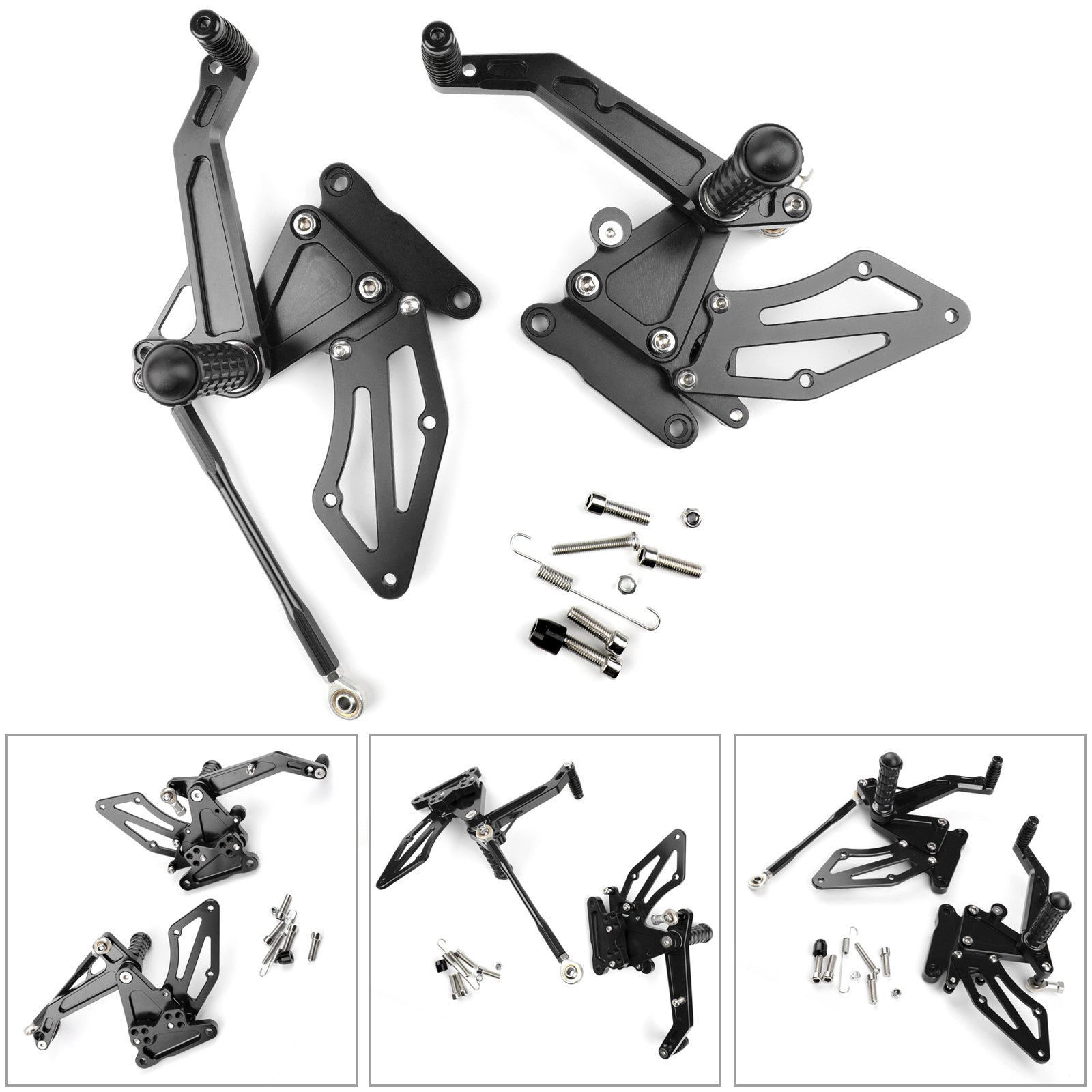 CNC Alu Rearsets Footpegs Fit for BMW G 310 R 2016 - 2019 (G310R K03) Generic