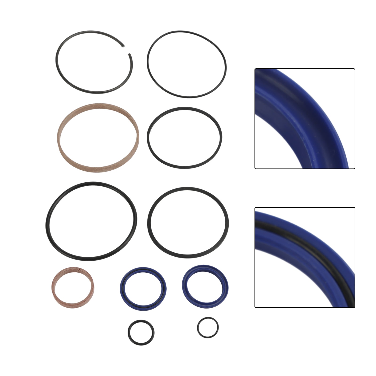 Hydraulic Log Splitter Rebuild Seal Kit For 4.0" Bore X 1.75" Rod Cylinde