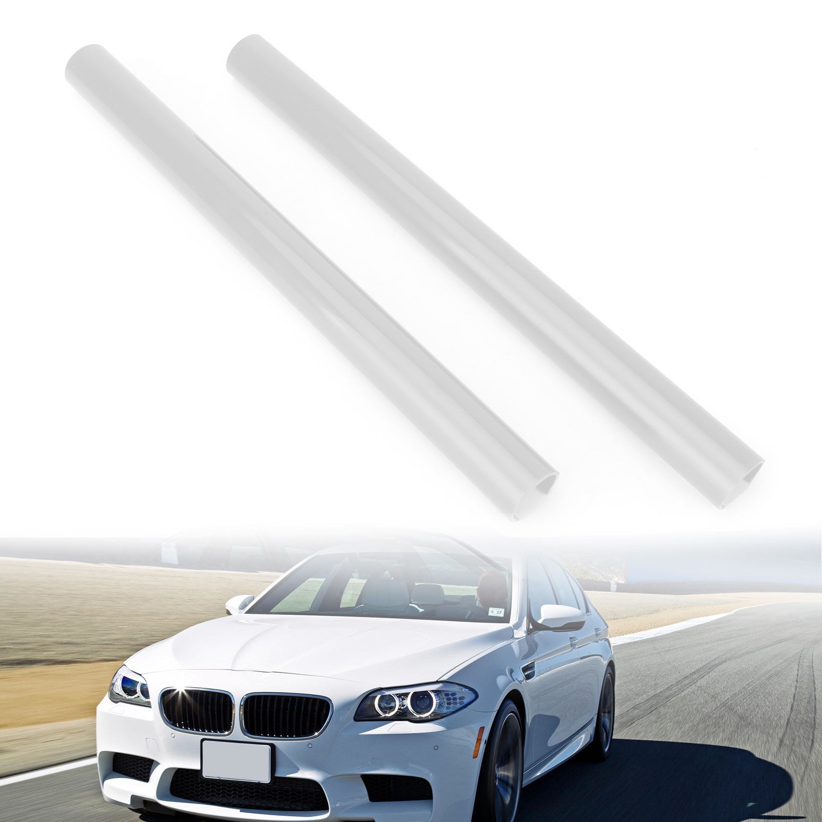 BMW F07 F10 F11 F18 F06 F12 Steungrille Bar V-beugel Wrap Wit