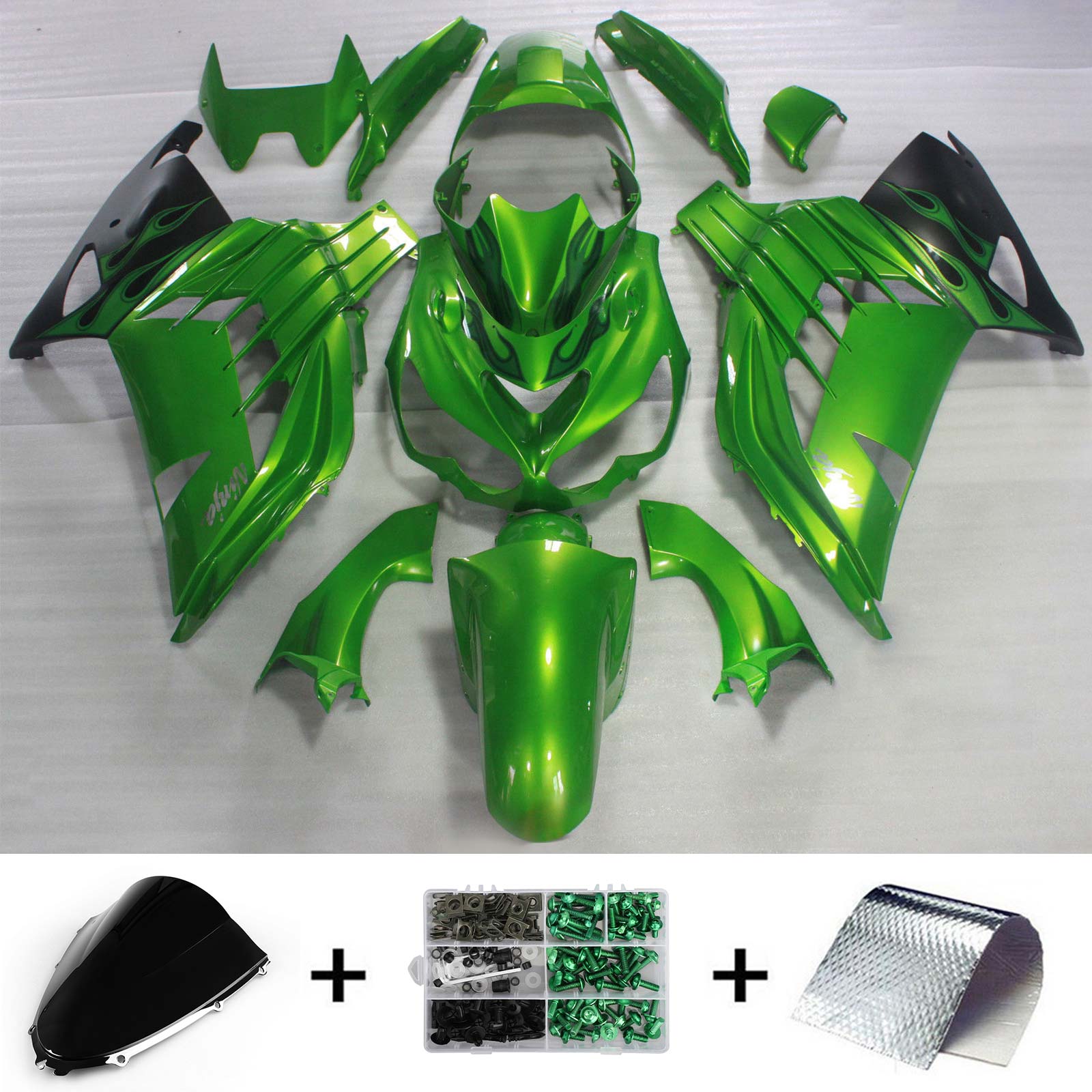 2006-2011 Kawasaki ZX14R Kit de carenado Carrocería Plástico ABS