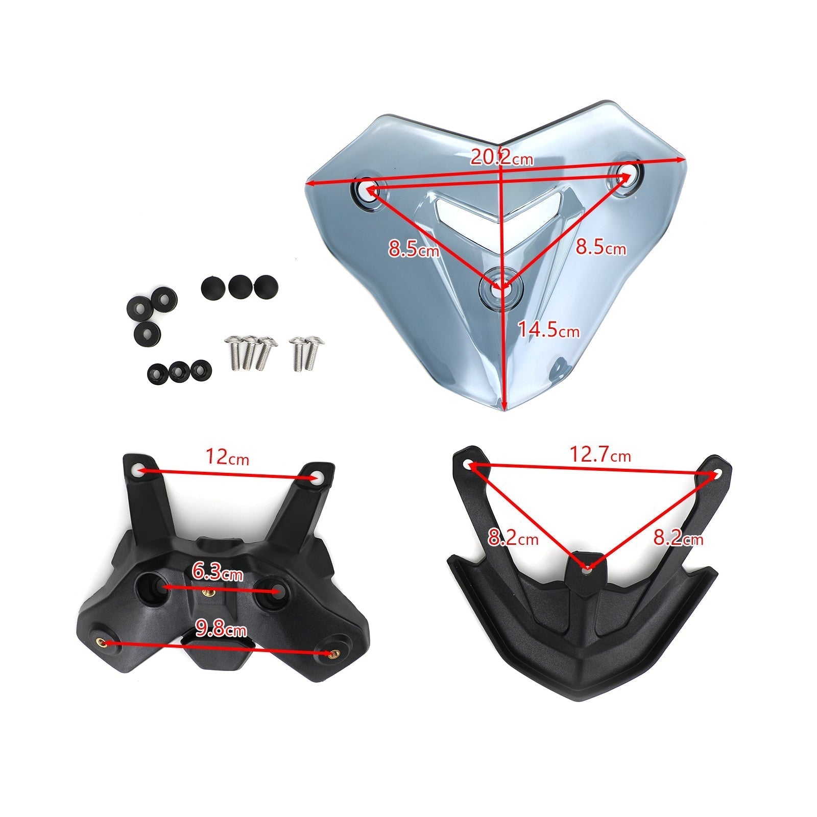 Déflecteurs de vent de carénage de pare-brise adaptés à la BMW F900R 2020 – 2021