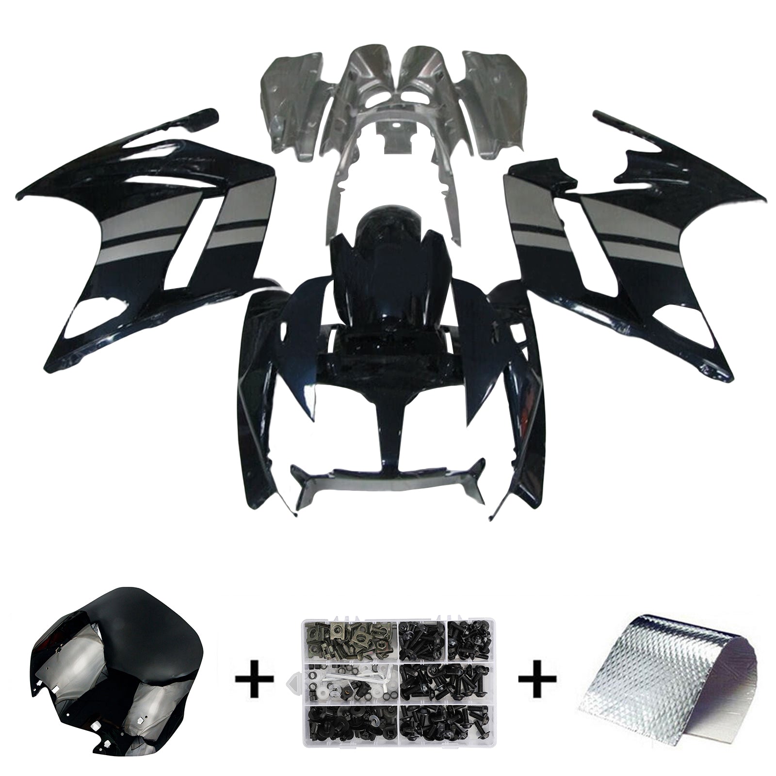 2007-2011 Yamaha FJR1300 Injection Fairing Kit Bodywork Plastic ABS #101