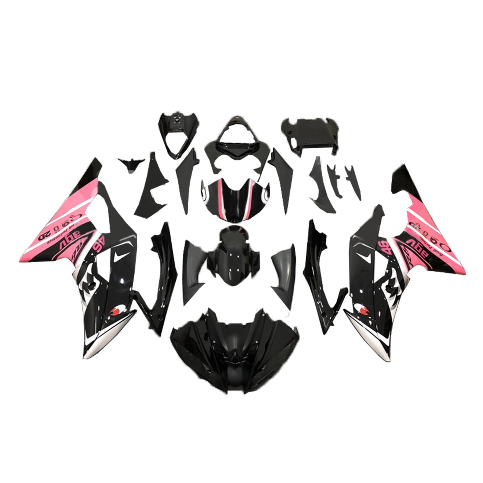 2008-2016 Yamaha YZF 600 R6 Kit de carenado Carrocería Plástico ABS