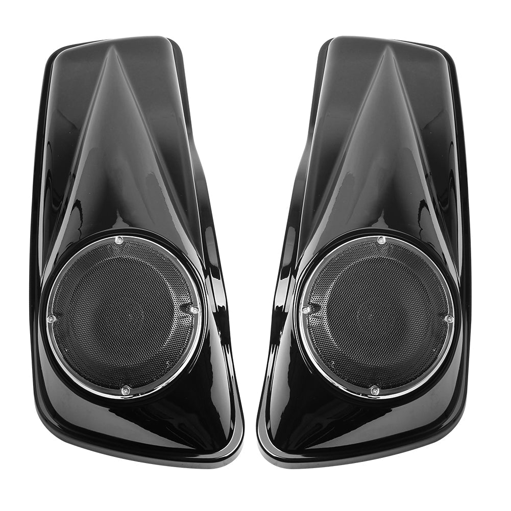 6.5 inch Saddlebag Lid Bra Covers Harley Touring Electra Street Glide 14-21,Black 6.5" Saddlebag Speaker Lids For Harley Touring Road King Glide 2014-2021,6.5" Gloss Black Saddlebag Lids Saddle Bag Cover For Harley Classic Glide 14-21