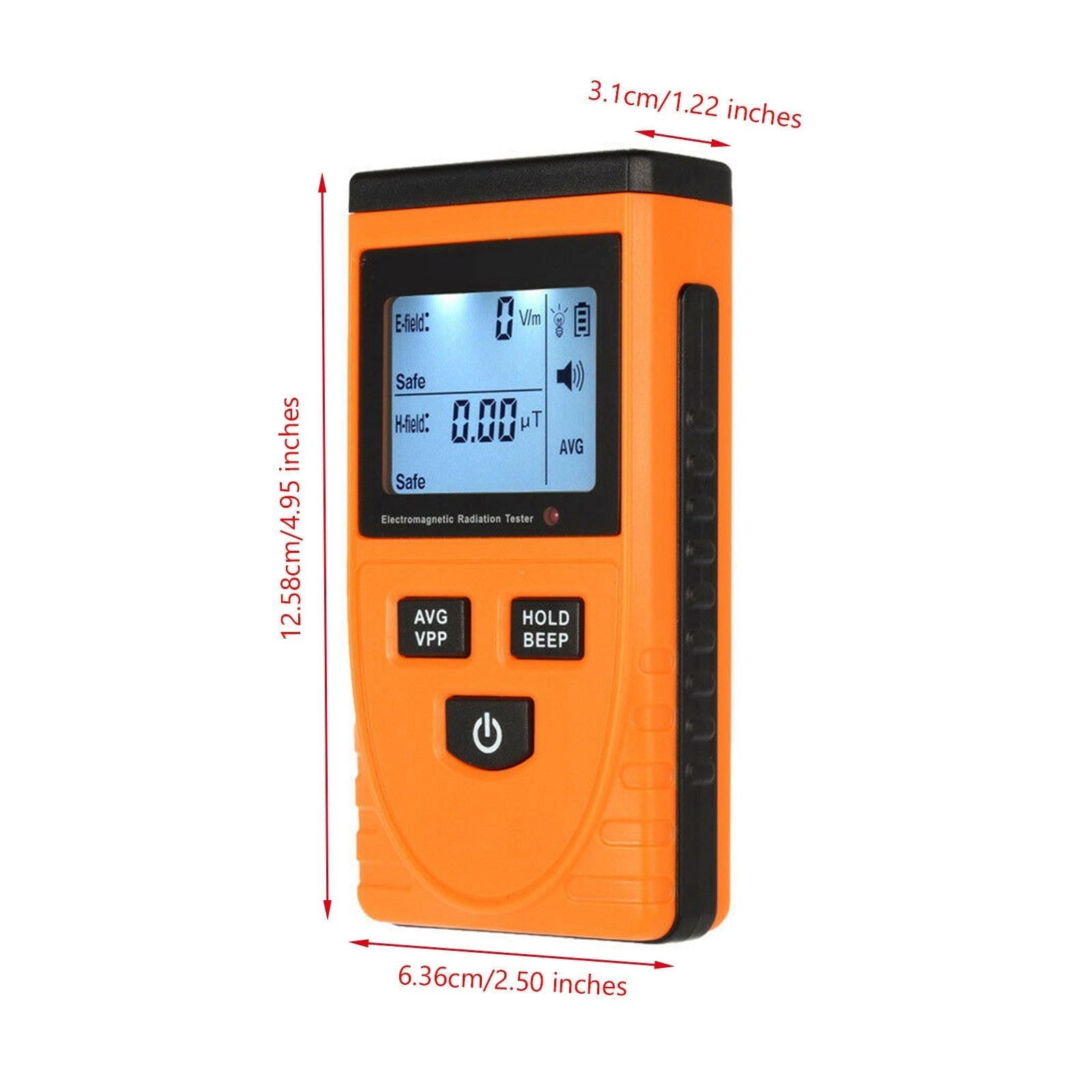 Détecteur de rayonnement de champ électromagnétique numérique LCD, compteur EMF, dosimètre, testeur