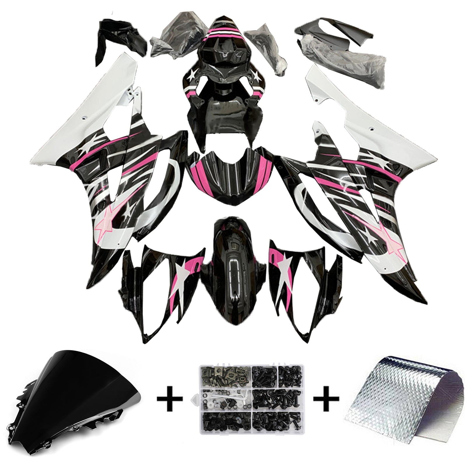 2006-2007 Yamaha YZF 600 R6 Kit de carenado Carrocería Plástico ABS