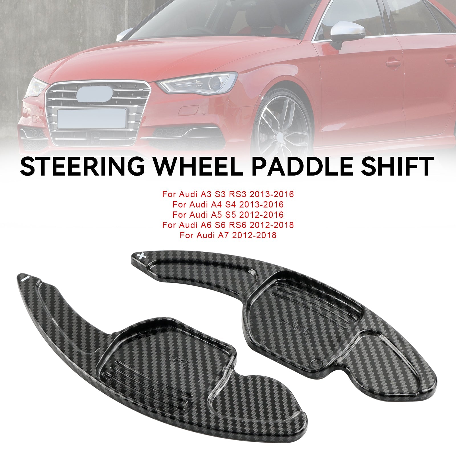 Stuurwiel Shift Paddle Shifter Uitbreiding Fit Audi A3 A4 A5 A6 A7 A8 Q5 Q7