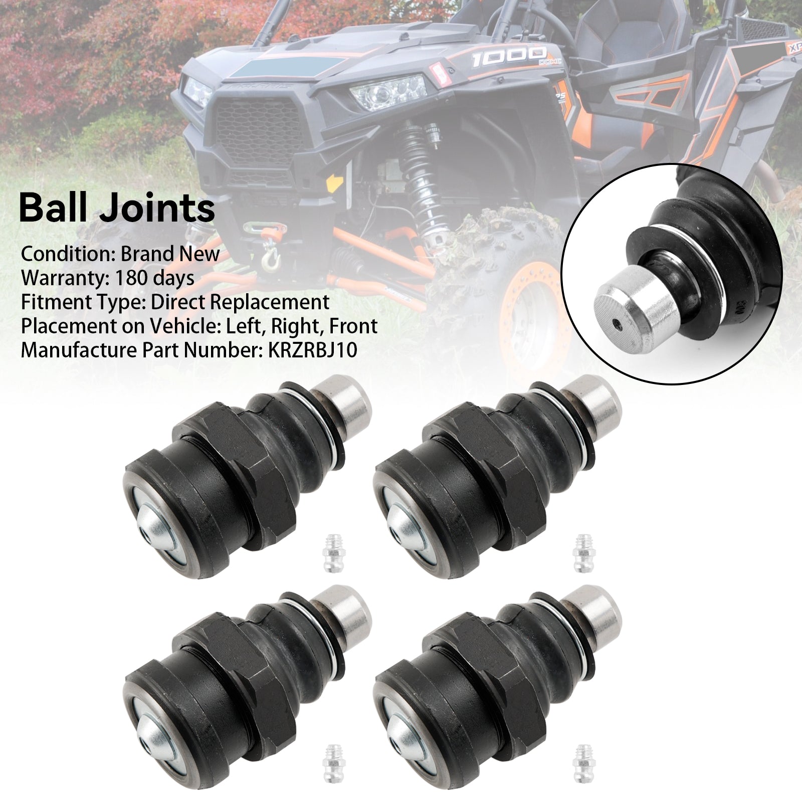 Polaris RZR PRO XP 2020+ 4PCS Death Grip Ball Joints Package