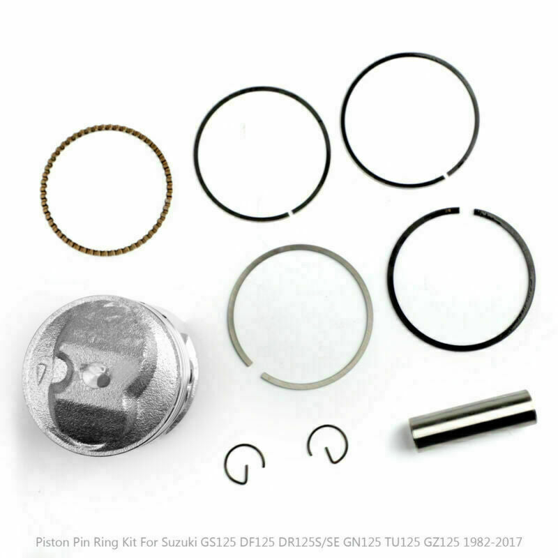 Piston Kit - Standard Bore Size 脴57.00mm Fit Suzuki GS125 DF125 DR125 GN125 Generic