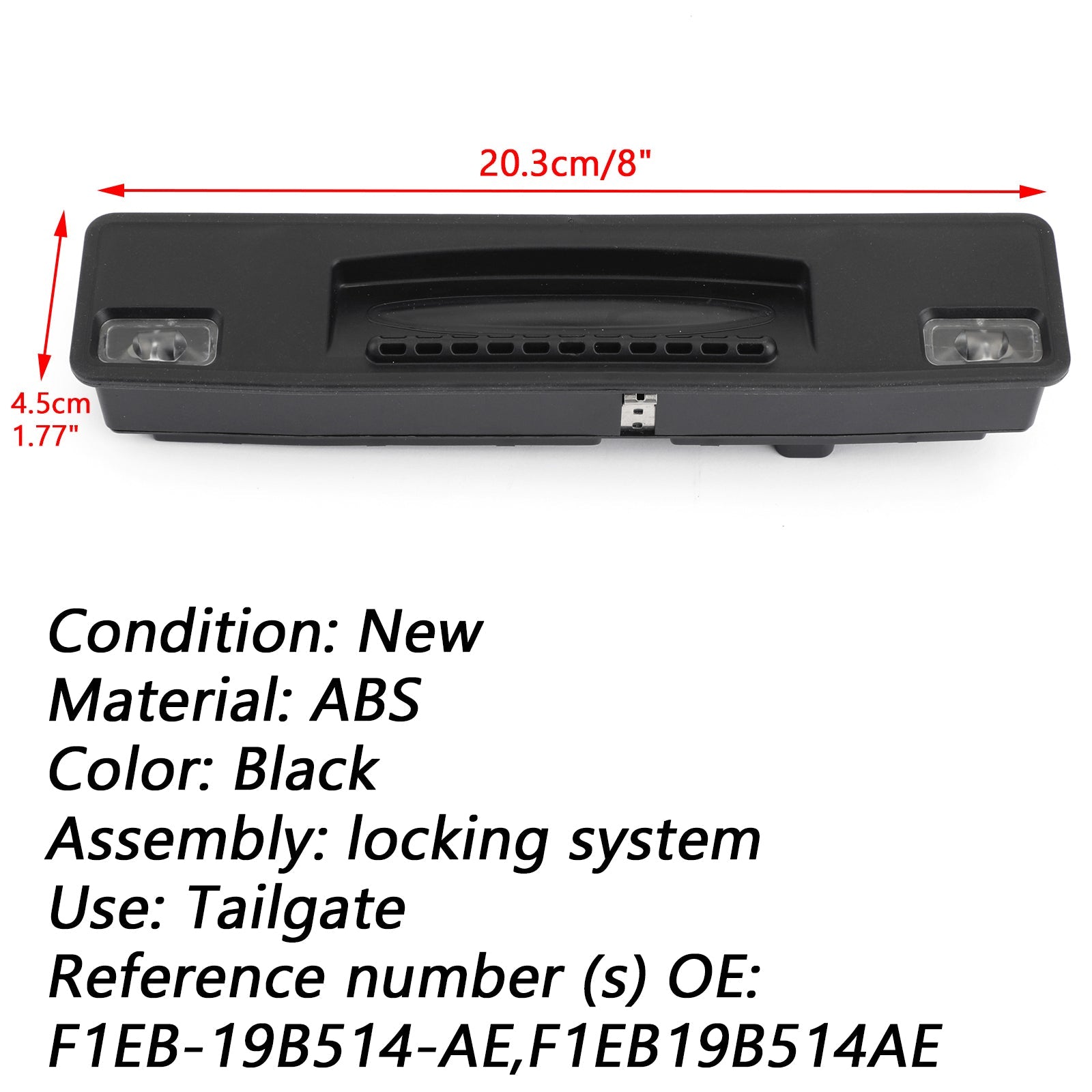 Kofferbakhandgreep Kofferbakhandgreepschakelaar F1EB-19B514-AE voor FORD FIESTA VII Generiek