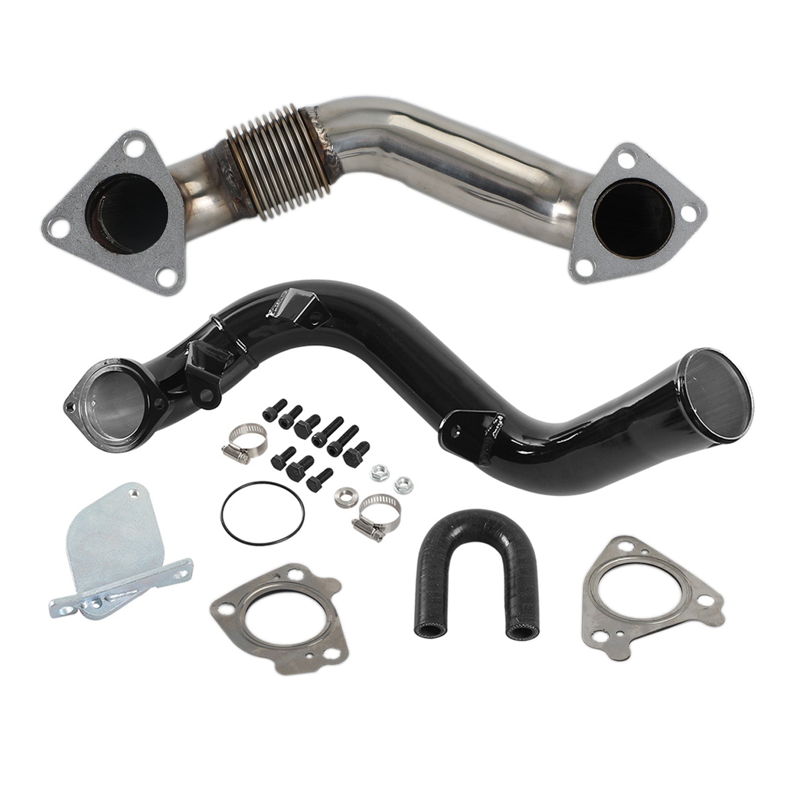 2007.5-2010 Chevrolet Silverado 2500 HD 3500 HD 6.6L V8 DIESEL Turbocharged EGR Delete Kit & Passenger Up-Pipe & Intake Tube