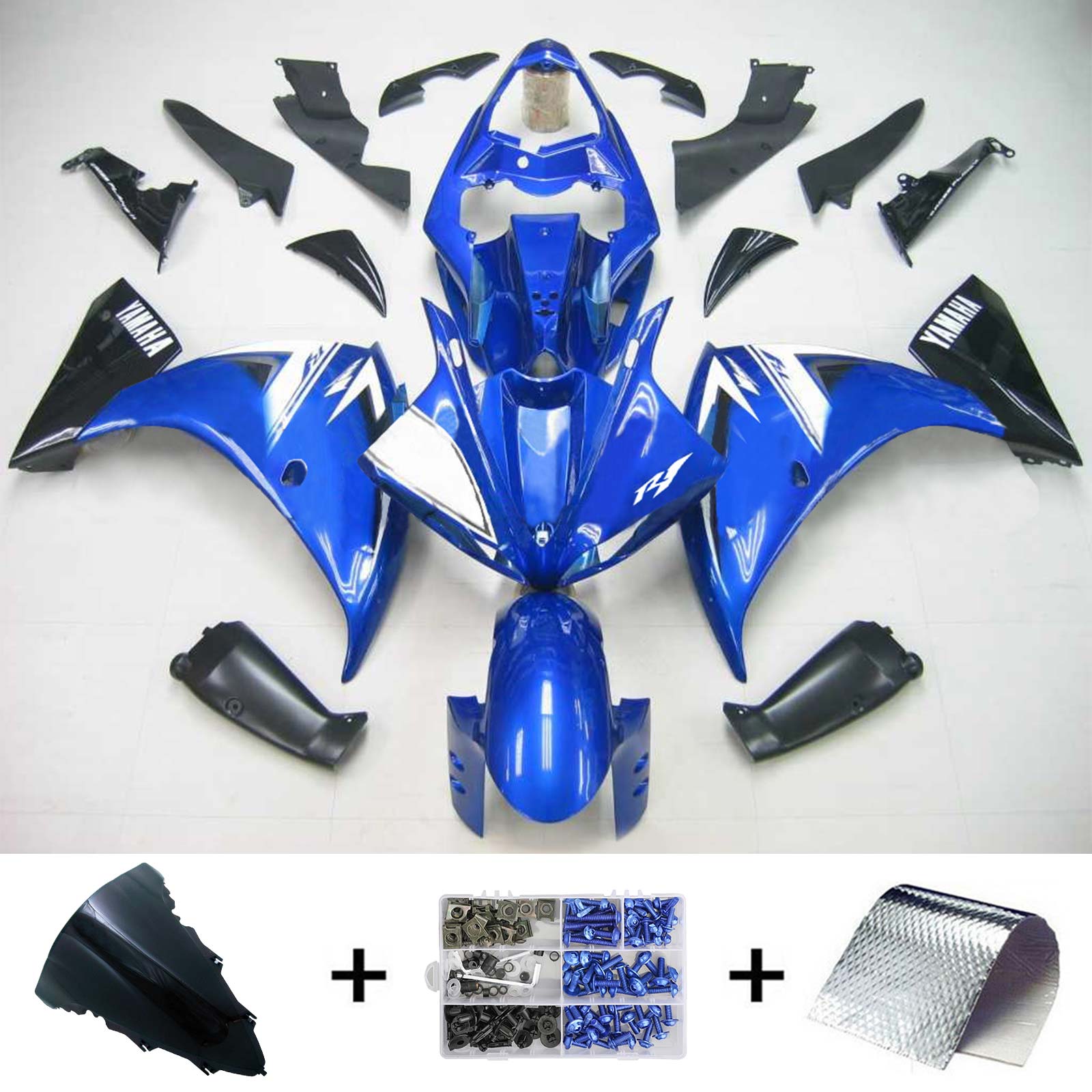 2009-2011 Yamaha YZF 1000 R1 Amotopart Kit de carénage d'injection carrosserie plastique ABS #139