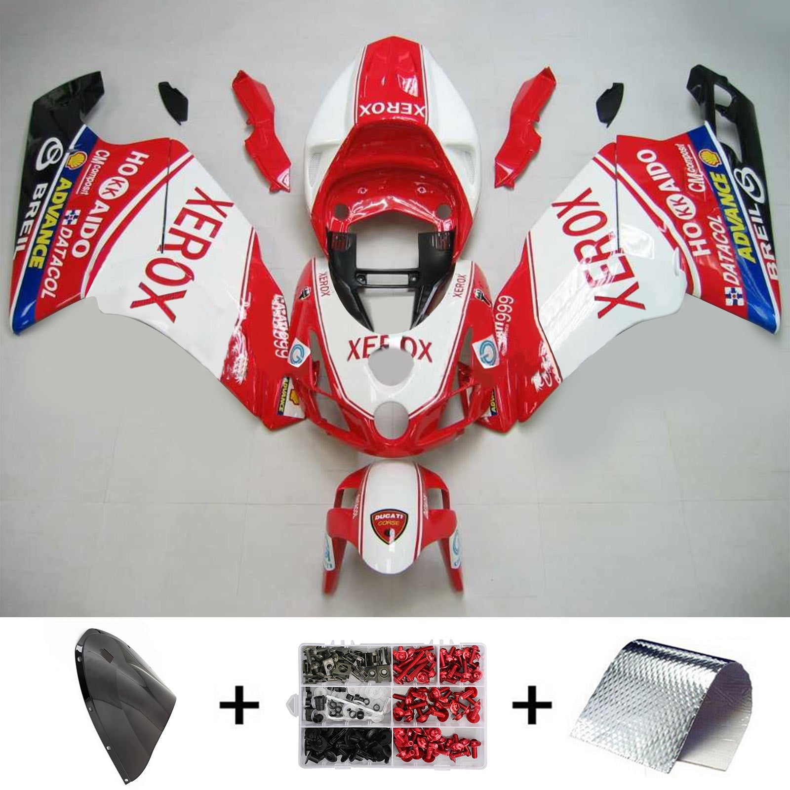 2005-2006 Ducati 999 749 Amotopart kuipset carrosserie ABS #101