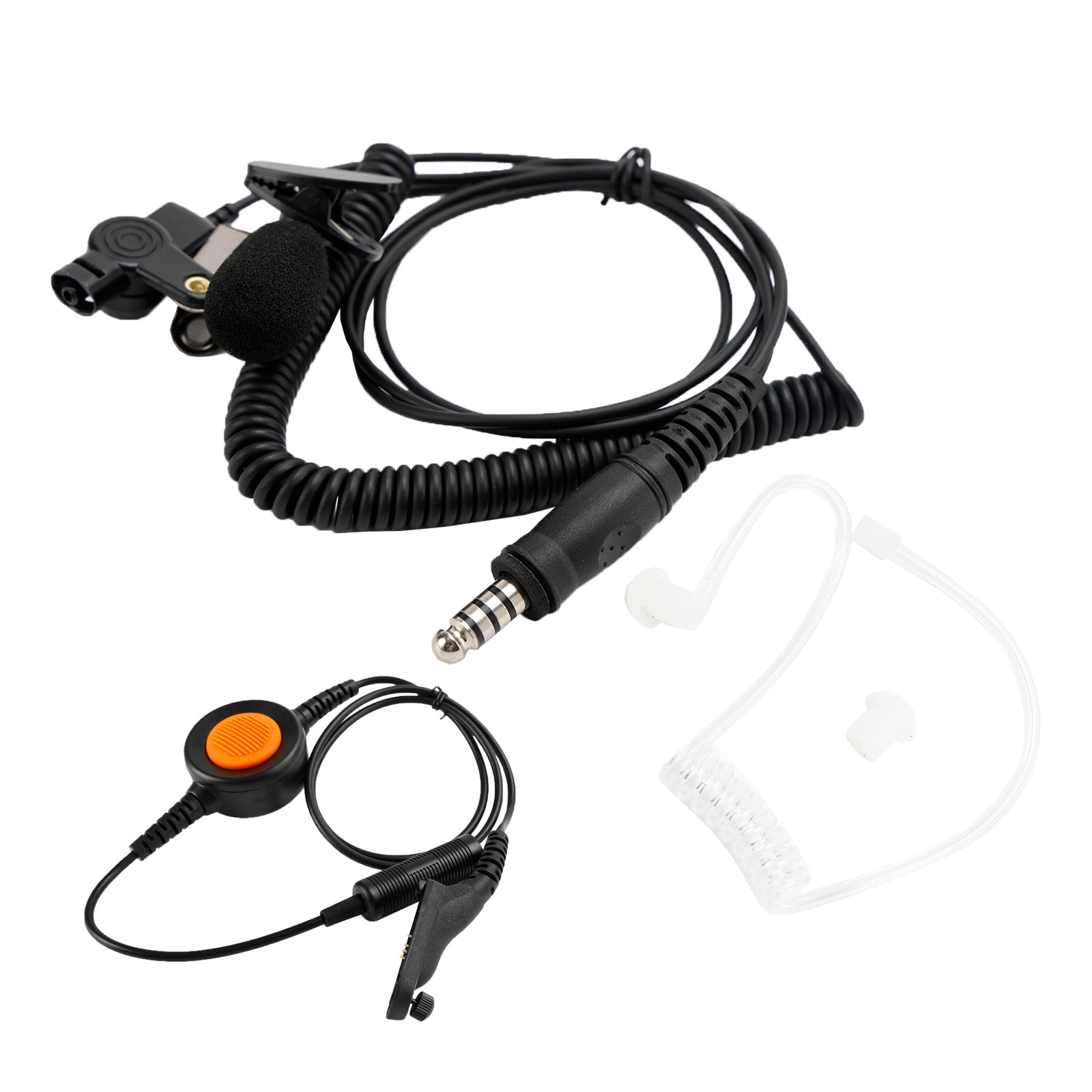 Voor DP3400 DP3600 APX4000 6-Pin U94 PTT 7.1-A3 Transparante Buis Headset met Microfoon