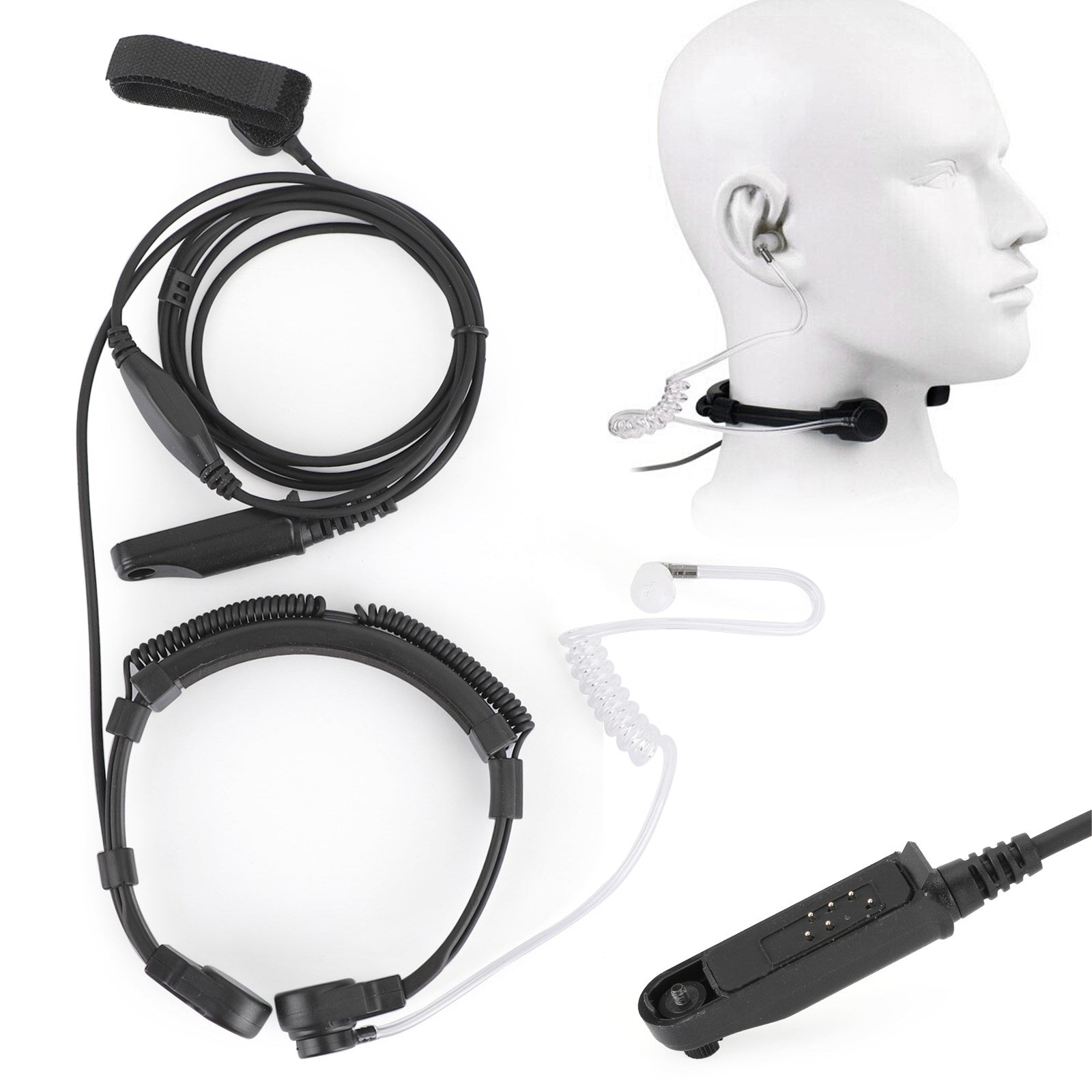 Tactische Keelmicrofoon Headset Geschikt voor Baofeng UV-9R Plus BF-9700 BF-A58 UV-82WP