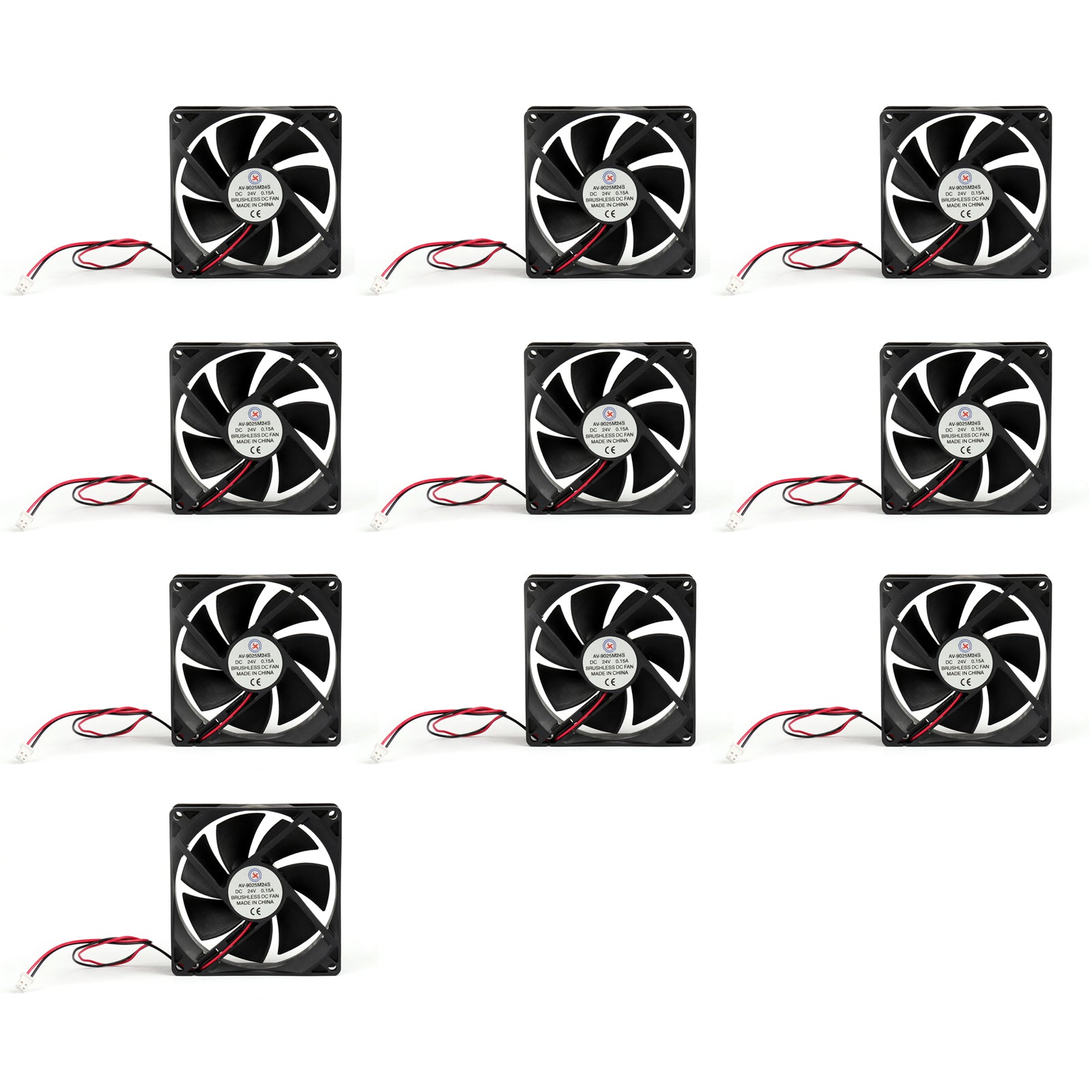 1PCS/4PCS/10PCS DC Borstelloze Koeling PC Computer Fan 24V 9025s 90x90x25mm 0.15A 2 Pin Draad