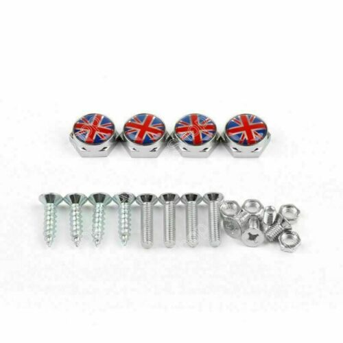 Union Jack Chroom Metaal Kentekenplaatframe Schroefboutdop Para Mini Cooper Generiek