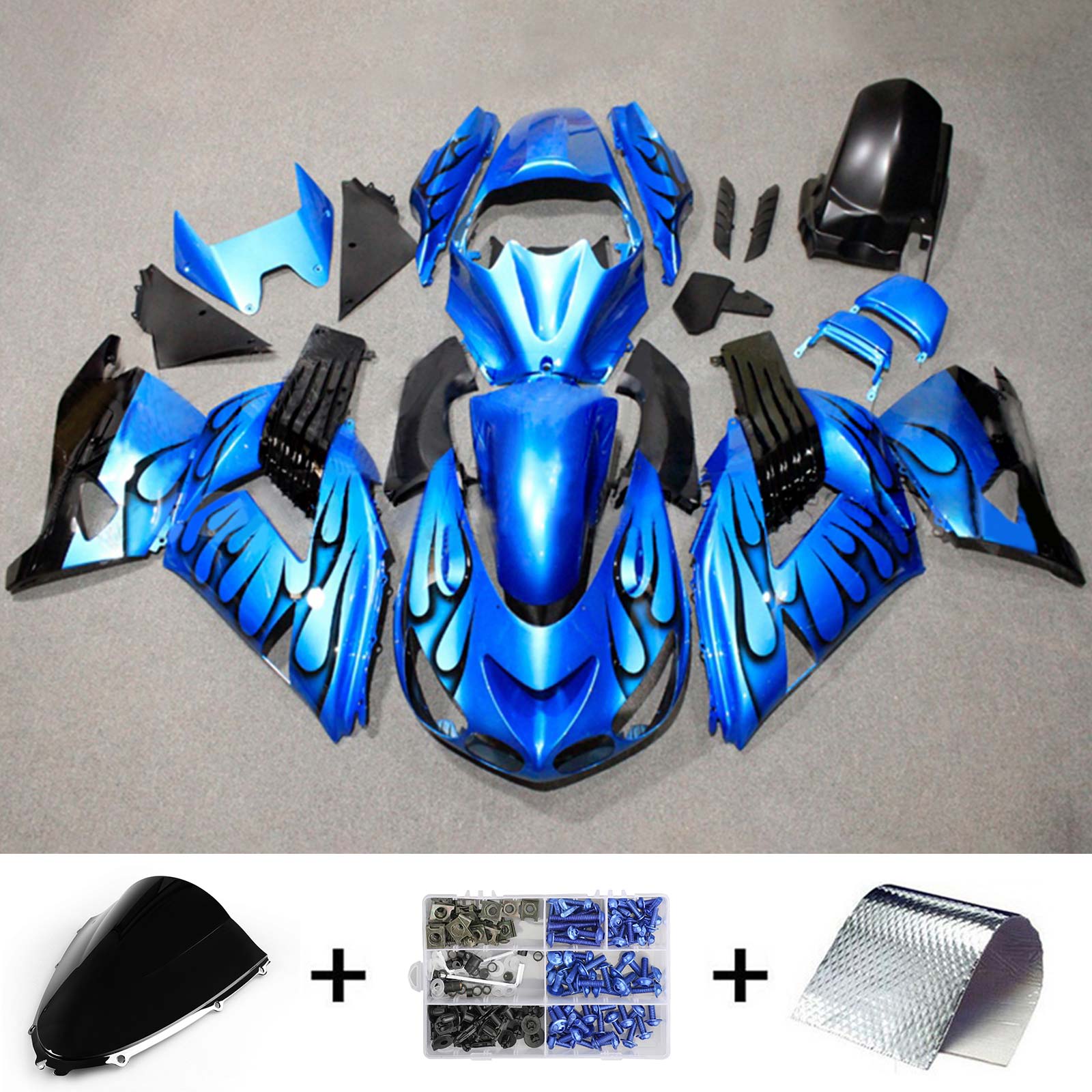 2006-2011 Kawasaki ZX14R Kit de carenado Carrocería Plástico ABS