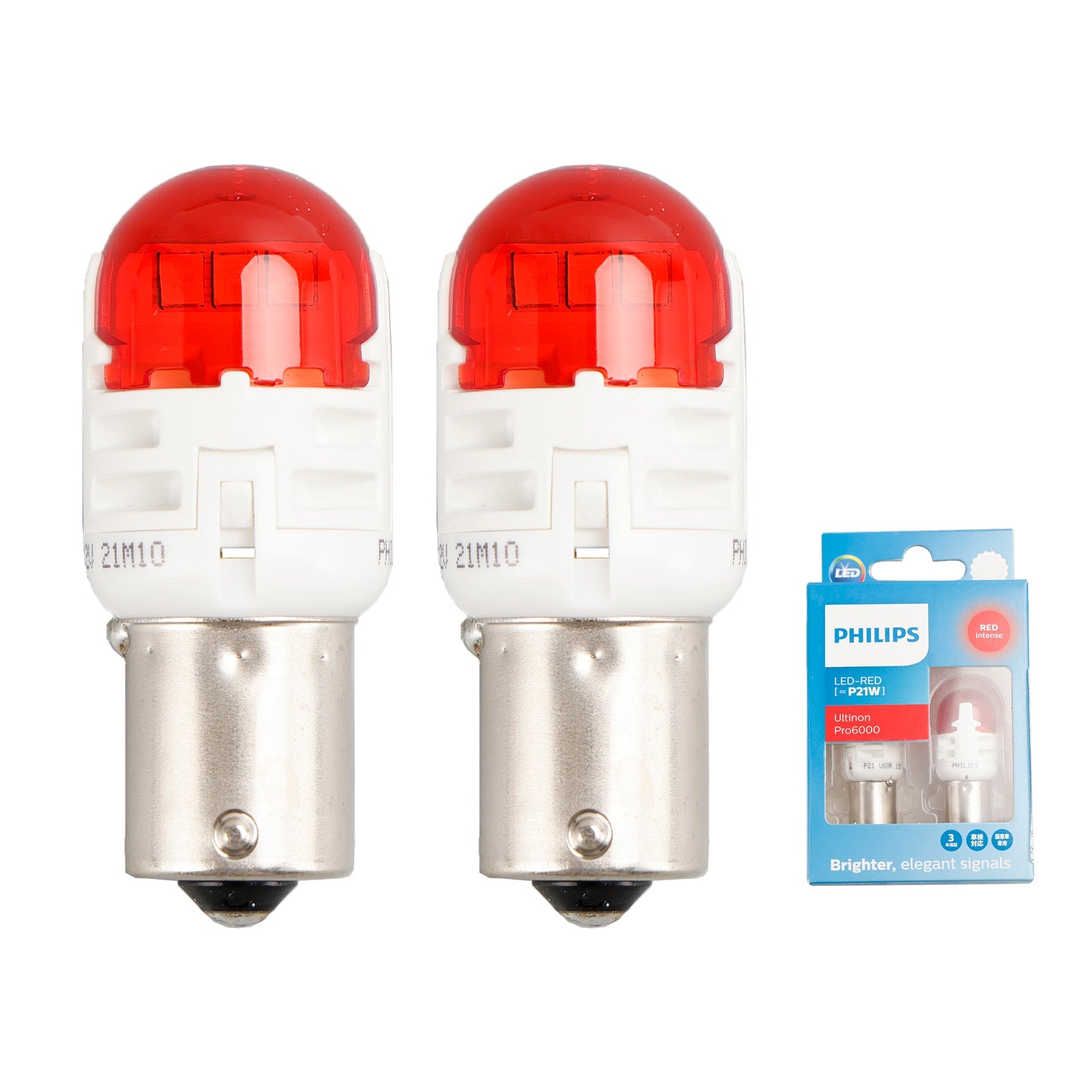 Voor Philips 11498RU60X2 Ultinon Pro6000 LED-RED P21W intens rood 75lm