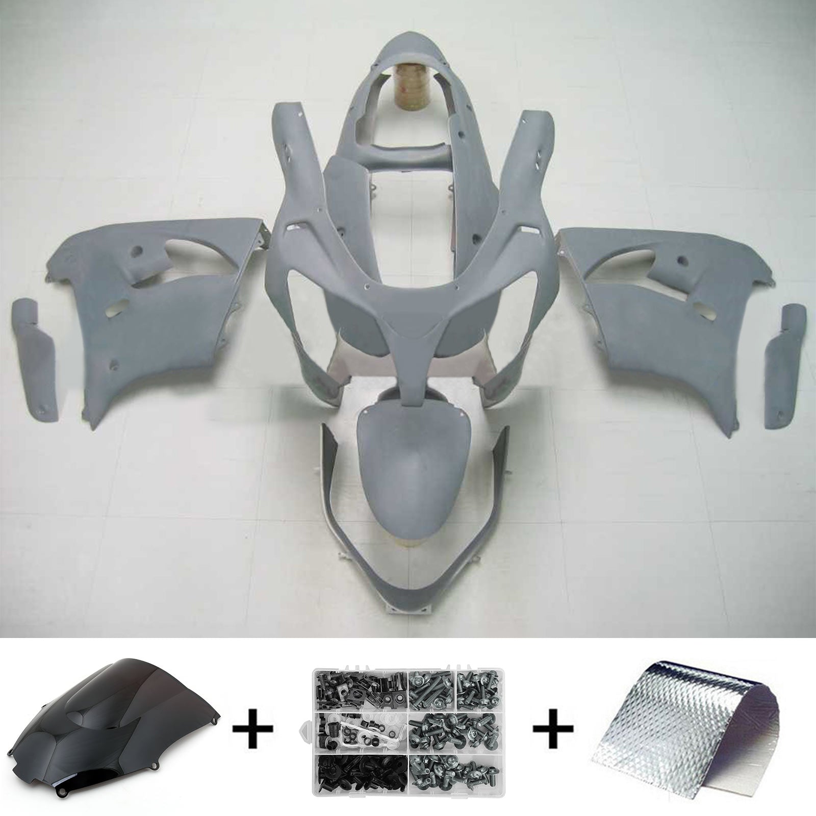 2000-2001 Kawasaki ZX9R Amotopart Injection Fairing Kit Bodywork Plastic ABS #120