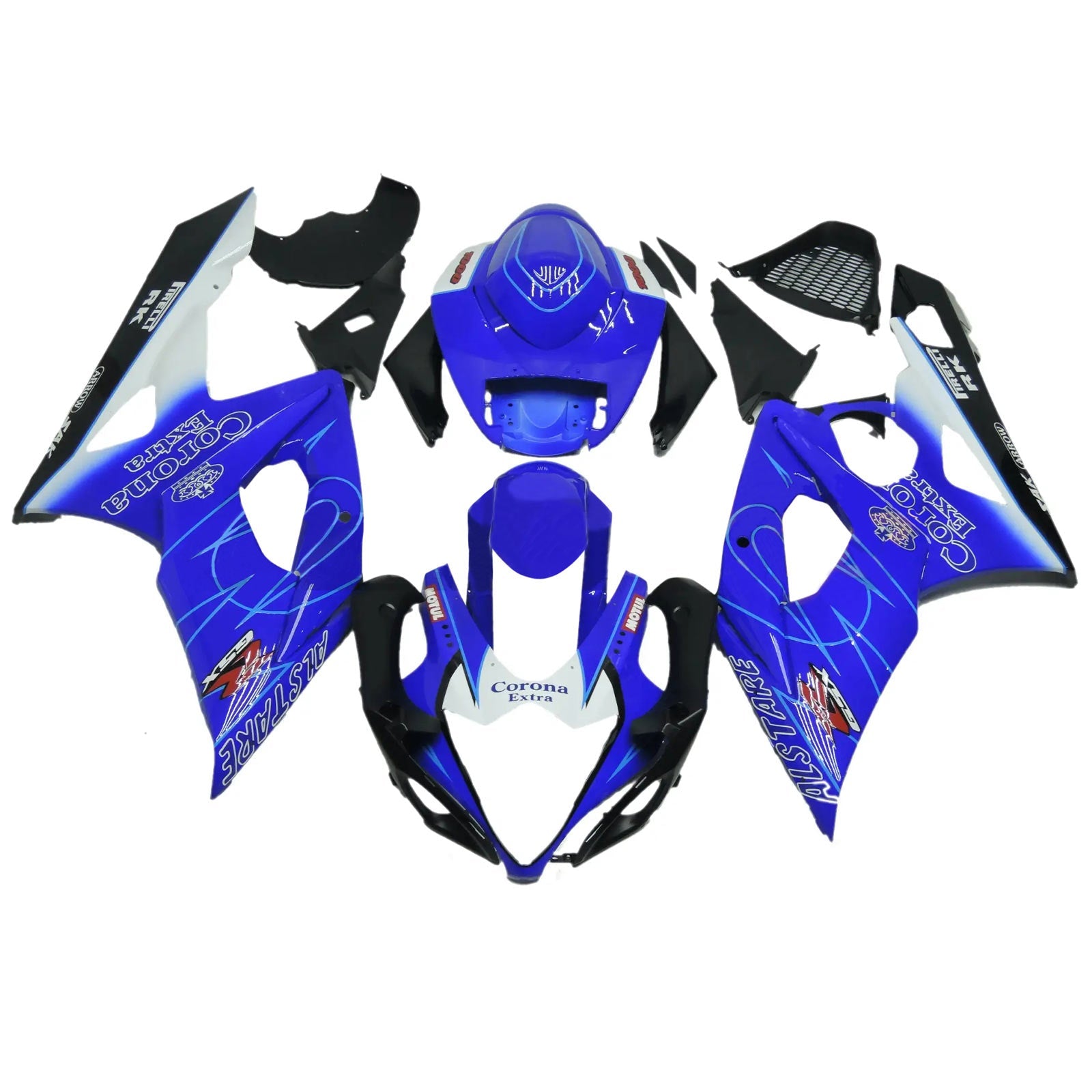 2005-2006 Suzuki GSXR1000 K5 Kit de carénage carrosserie plastique ABS