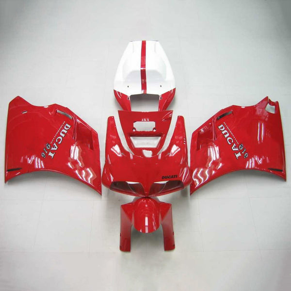 Kit de carénage Amotopart Ducati 1996-2002 996/748 rouge blanc