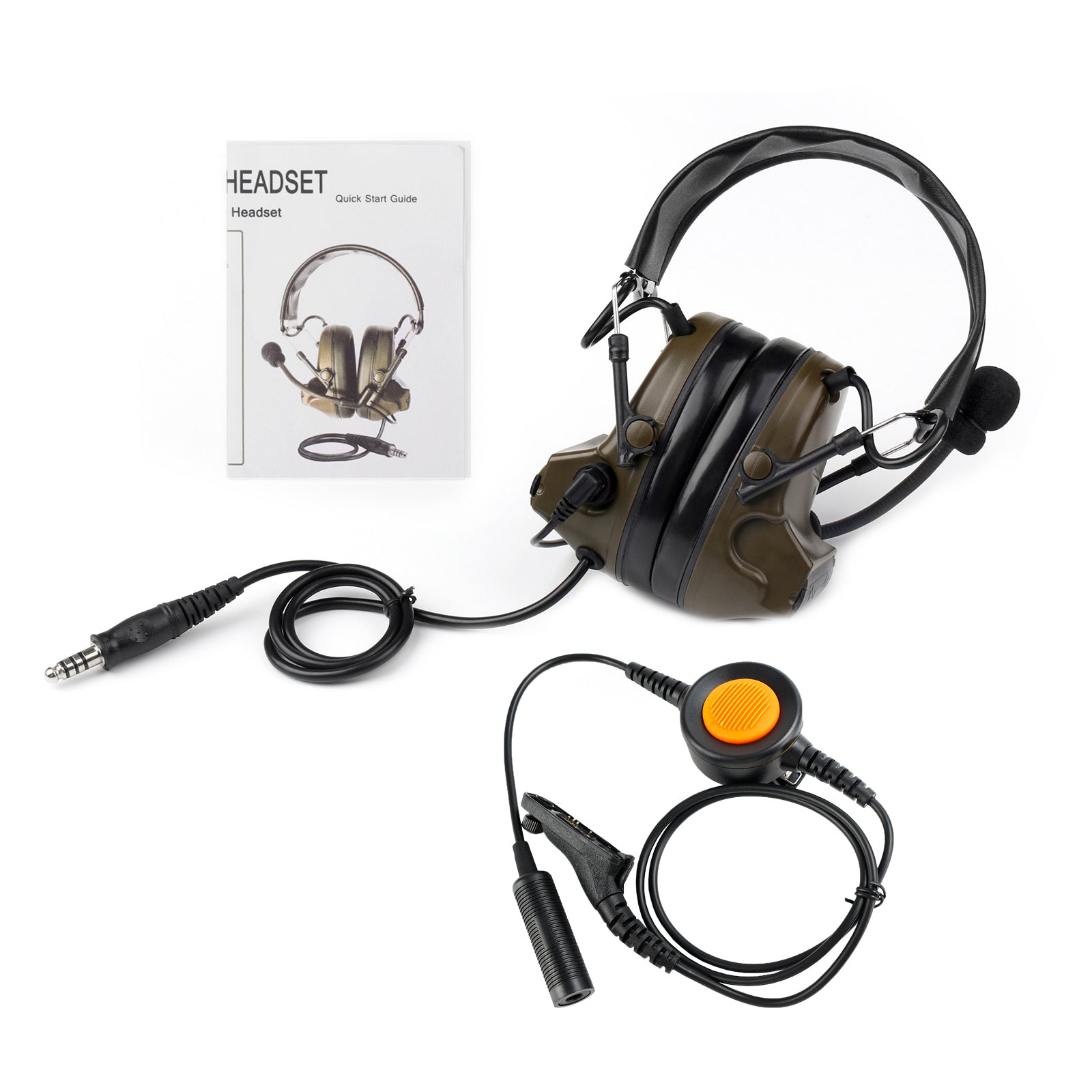 Casque tactique H50 à 6 broches, pour DP3400 DP3401 DP360 DGP4150 APX4000 U94 PTT Z