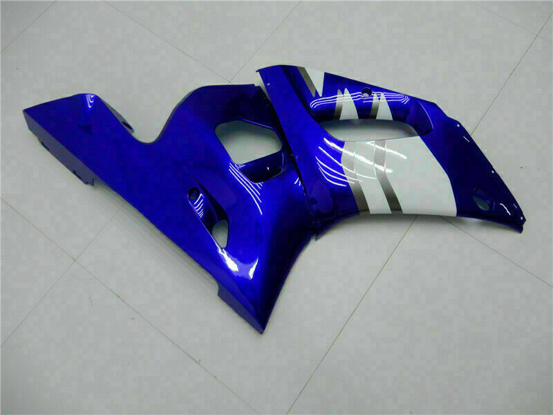 1998-2002 Yamaha YZF R6 Fairing Blue White Fairing Kit by Amotopart