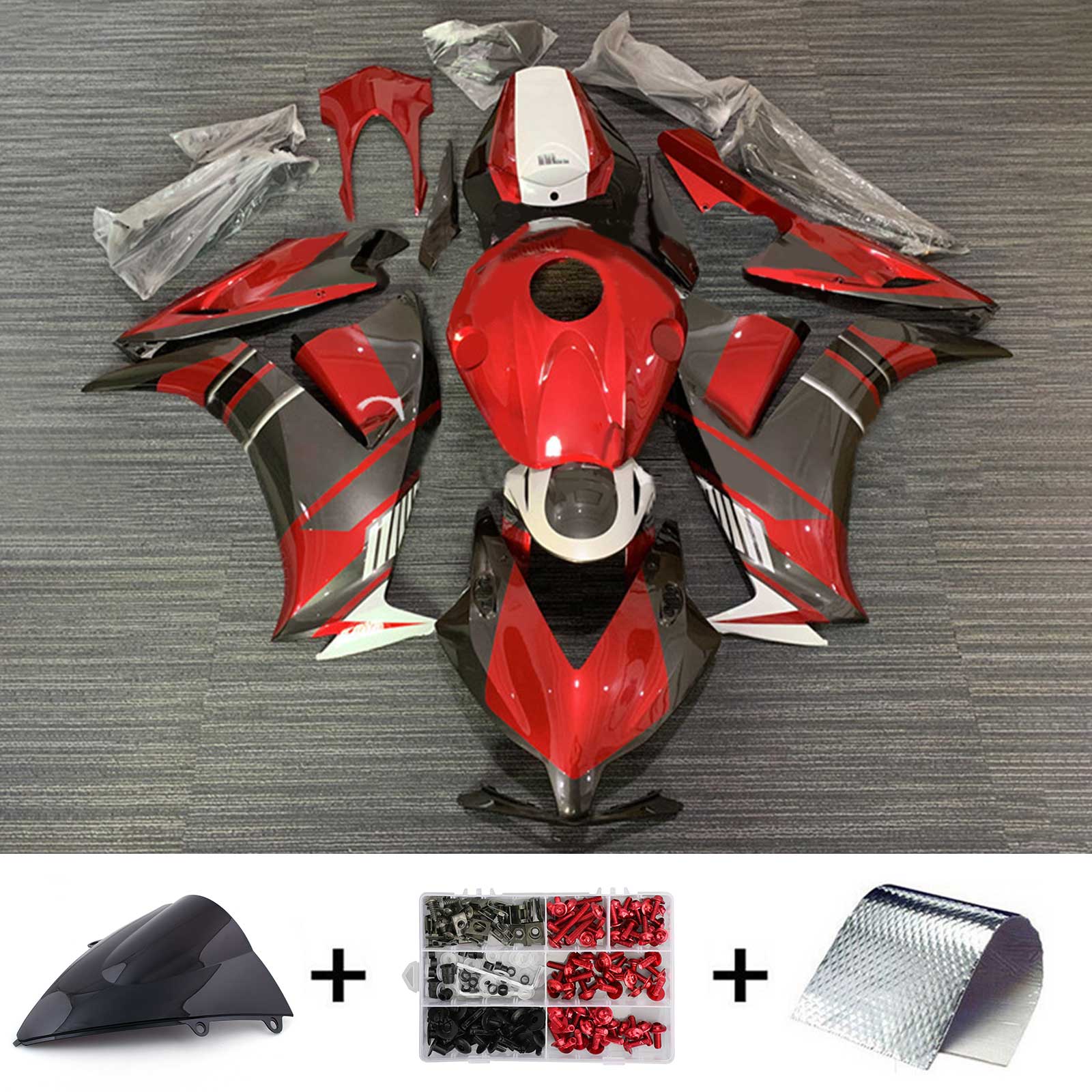 Kit de carénage d'injection Honda CBR1000RR 2012-2016, carrosserie en plastique ABS #162