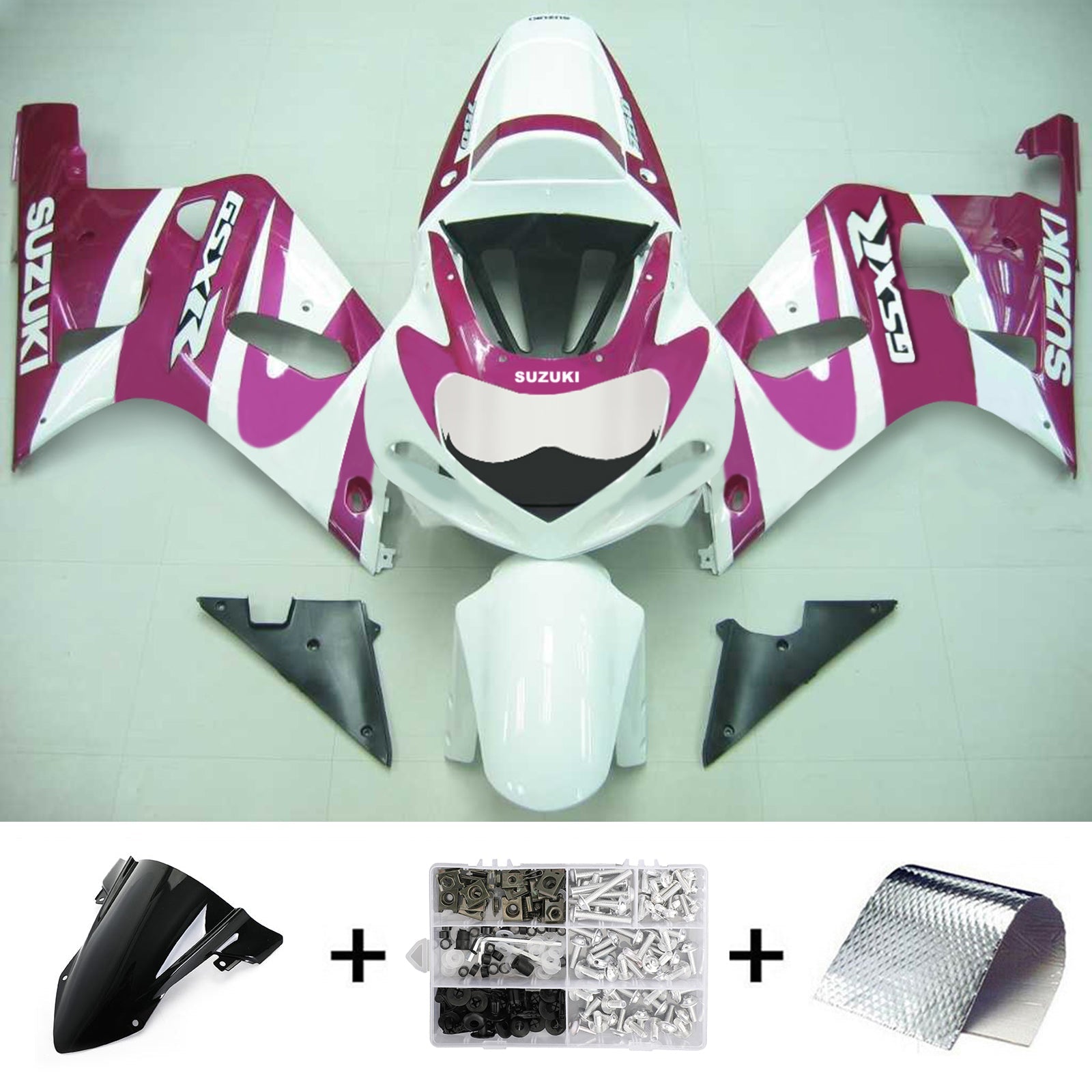 2001-2003 Suzuki GSXR750 K1 Amotopart Kit de carenado de inyección Carrocería Plástico ABS # 119