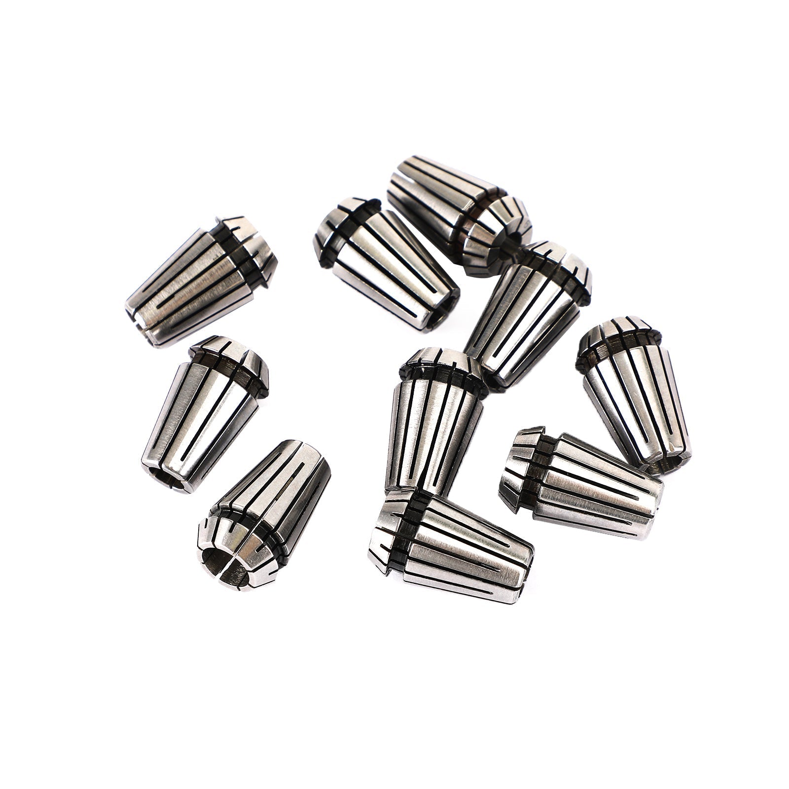 10Pcs ER16 Spring Collet Set For CNC Milling Lathe Tool Engraving Machine Steel